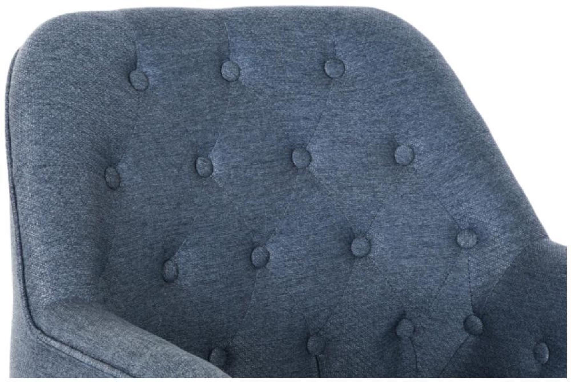Product photograph of Scandi Blue Fabric Armchair from Choice Furniture Superstore.