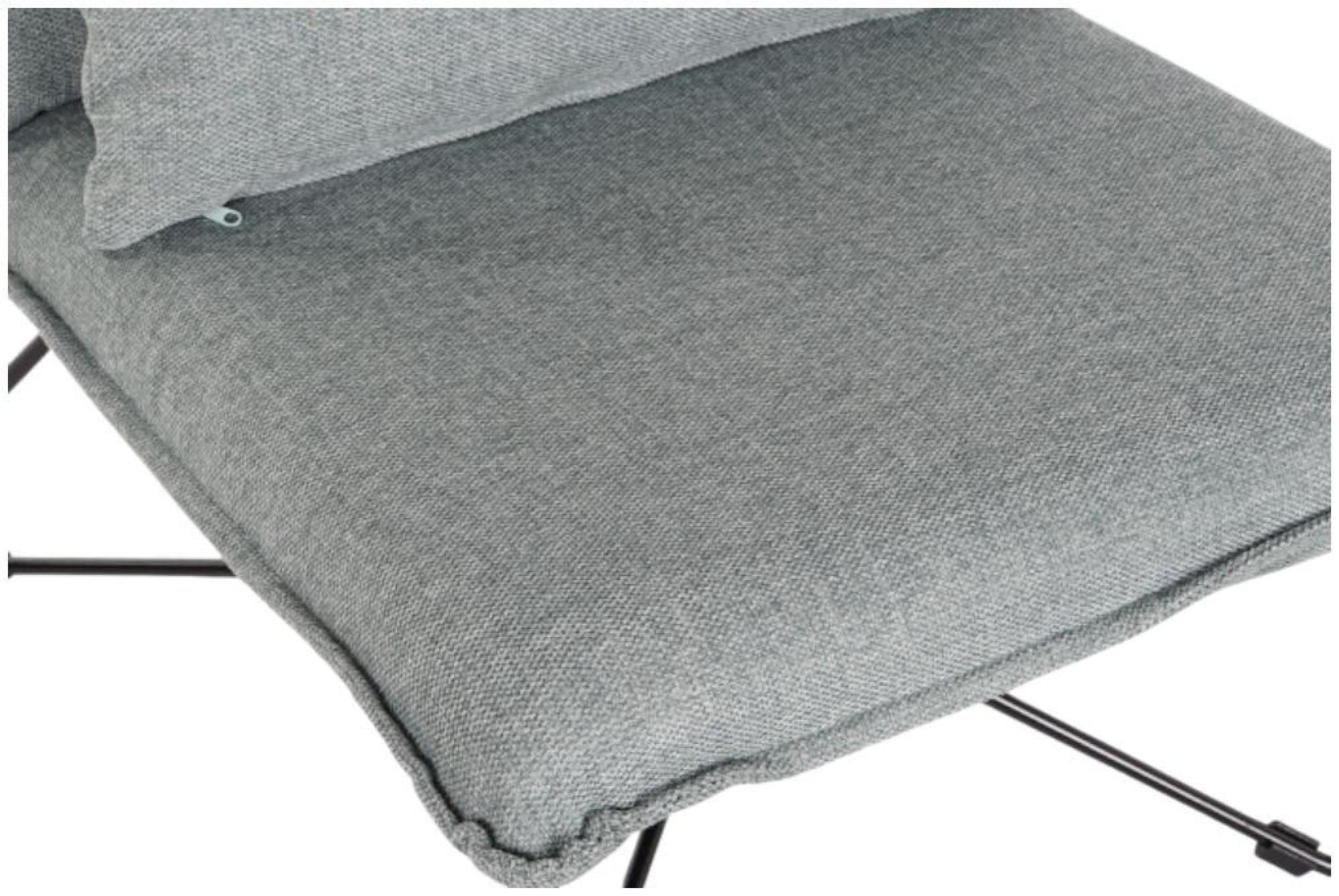 Product photograph of Terra Mint Green Fabric Lounge With Black Hairpin Legs from Choice Furniture Superstore.