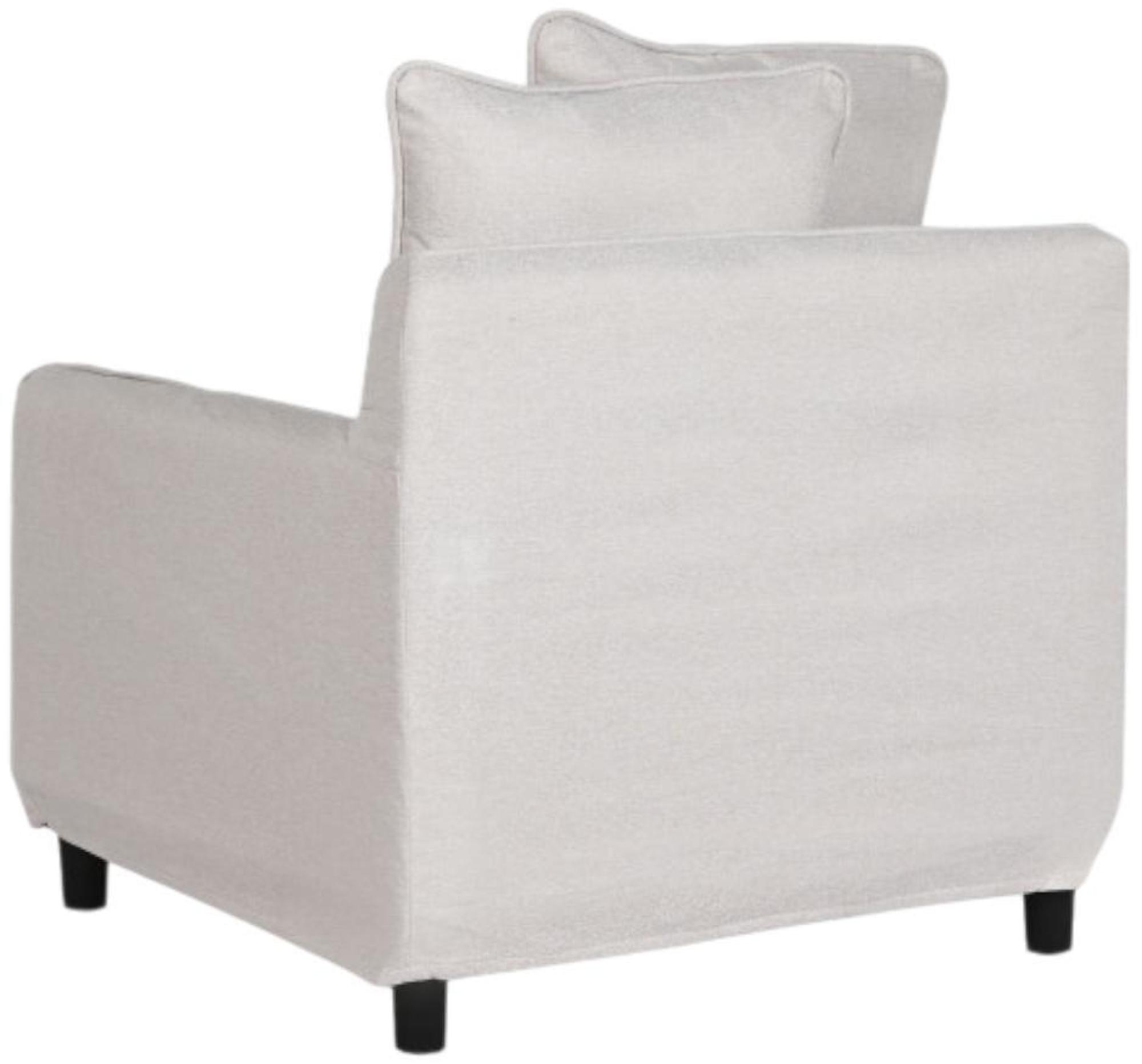 Product photograph of Modern Beige Fabric With Cushions Armchair from Choice Furniture Superstore.