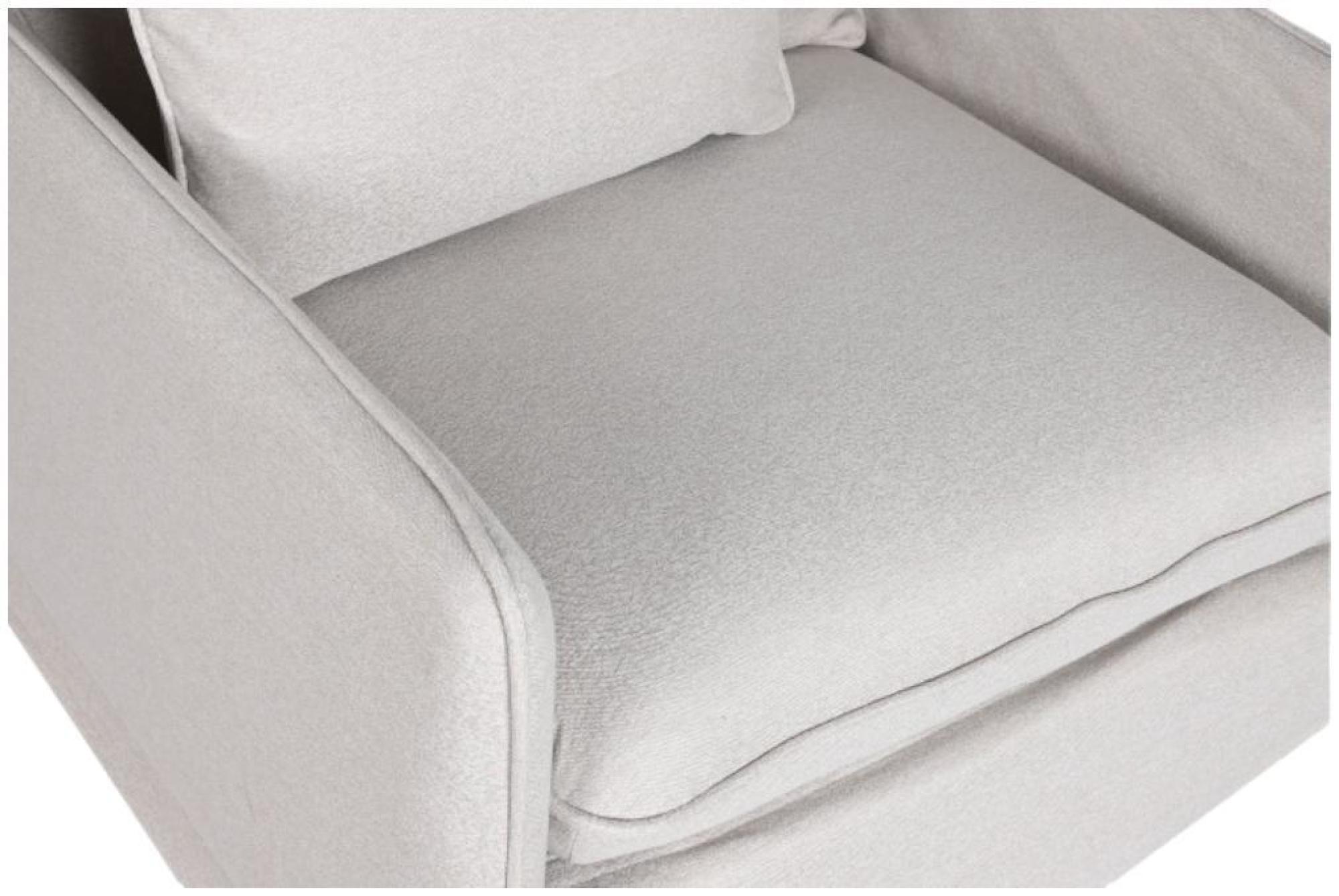 Product photograph of Modern Beige Fabric With Cushions Armchair from Choice Furniture Superstore.