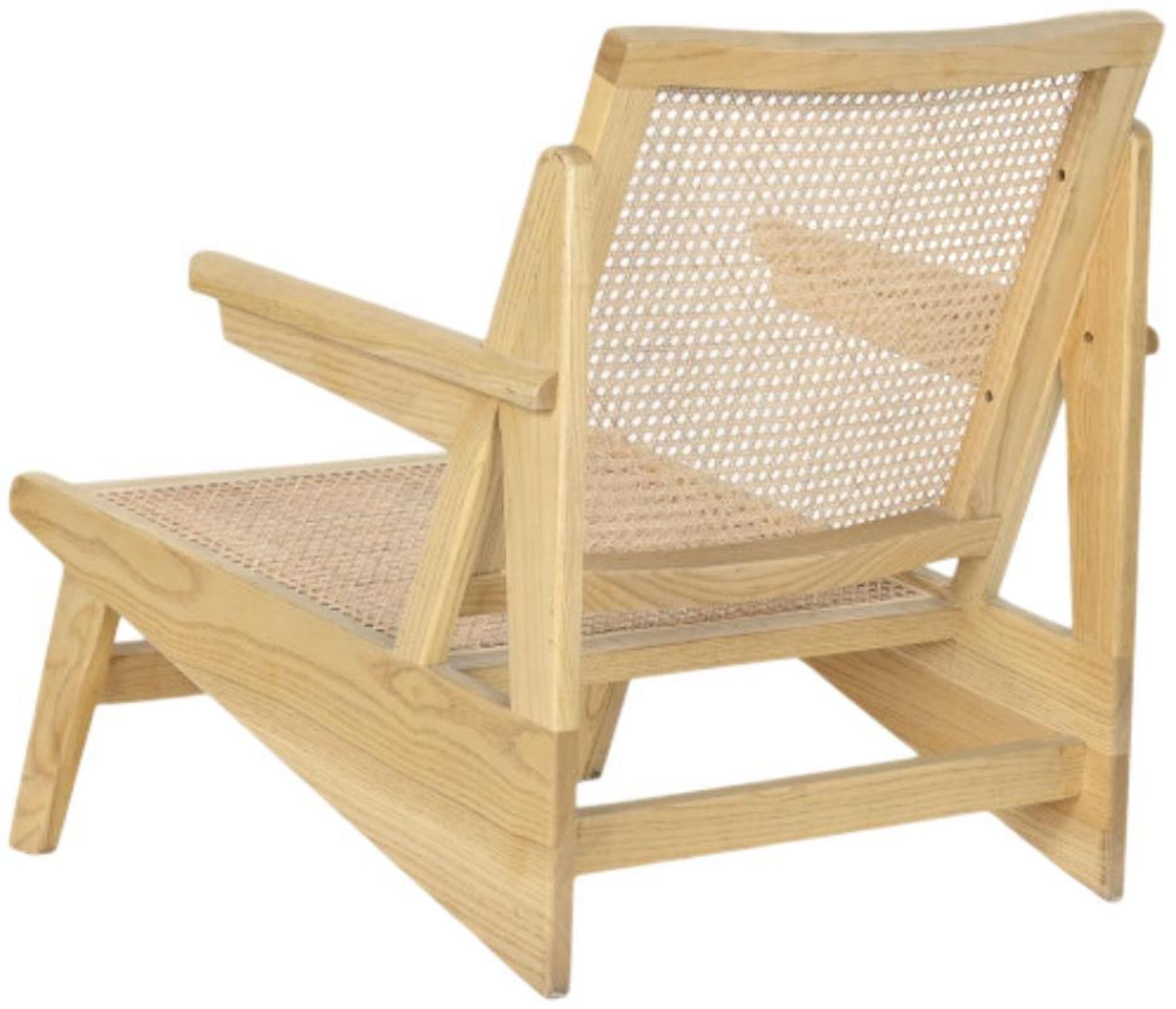 Product photograph of Tropical Natural Elm Wood And Rattan Armchair from Choice Furniture Superstore.