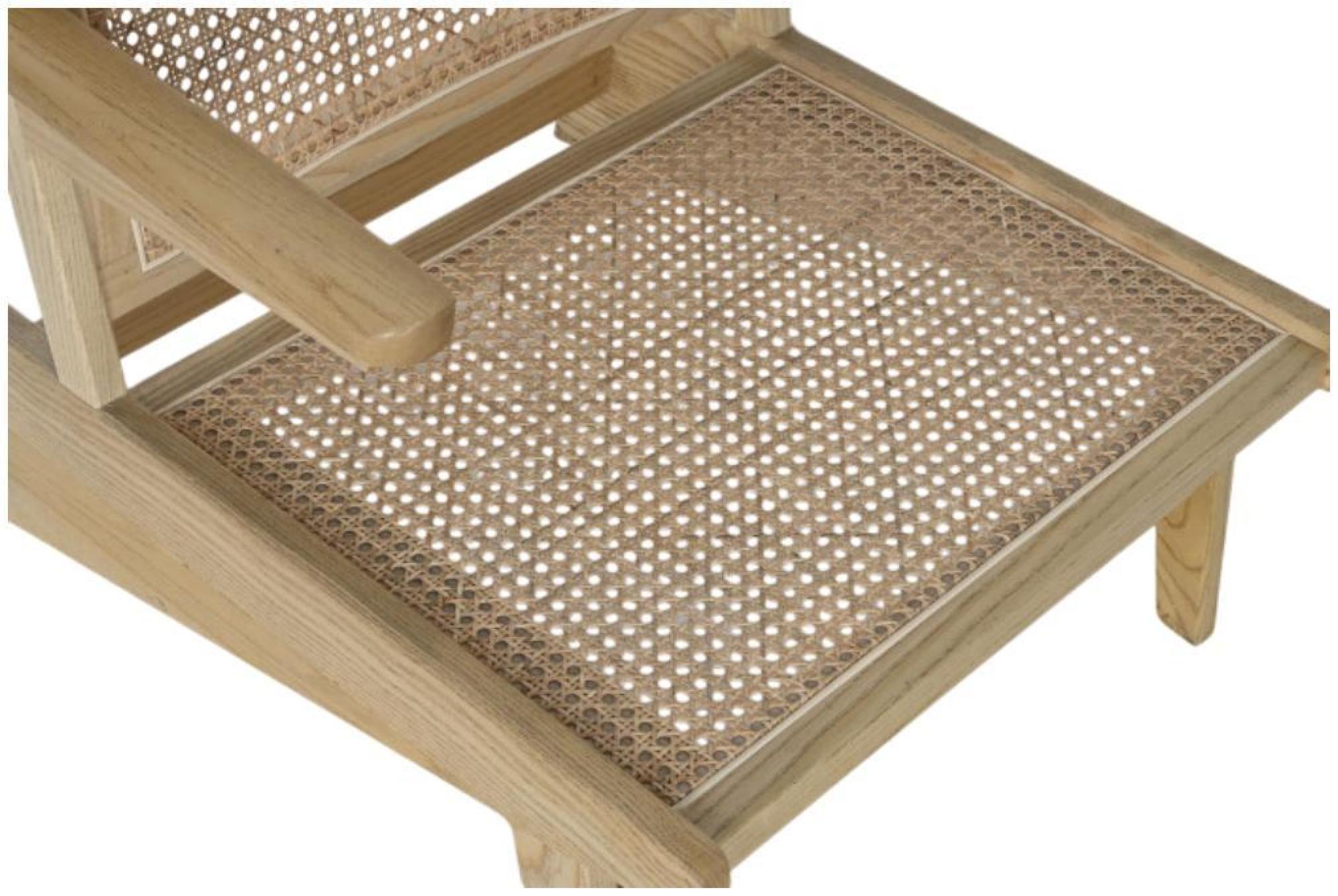 Product photograph of Tropical Natural Elm Wood And Rattan Armchair from Choice Furniture Superstore.