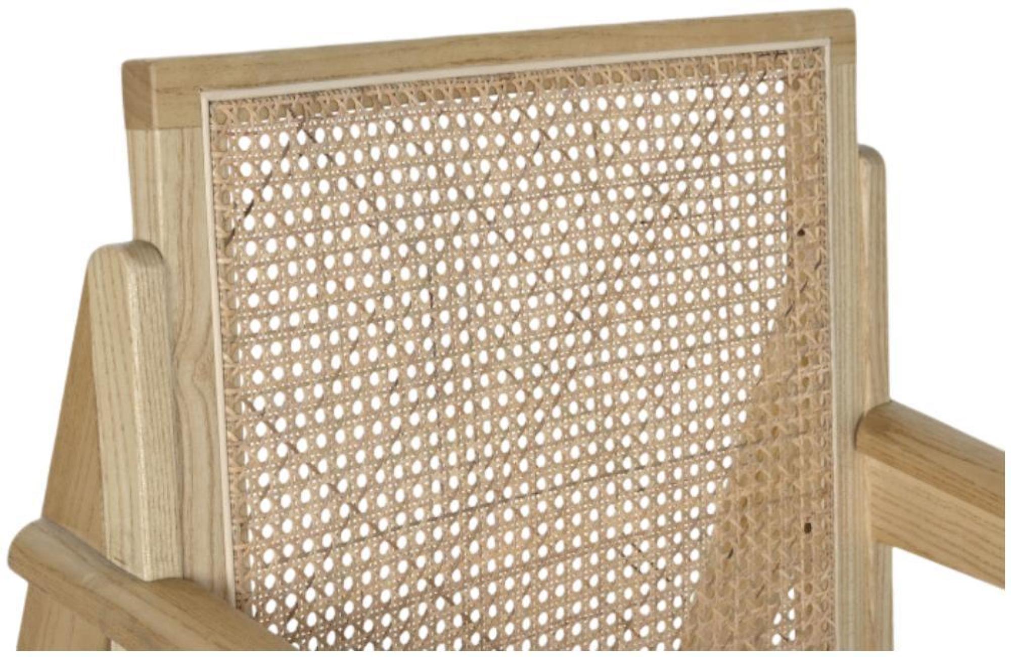 Product photograph of Tropical Natural Elm Wood And Rattan Armchair from Choice Furniture Superstore.