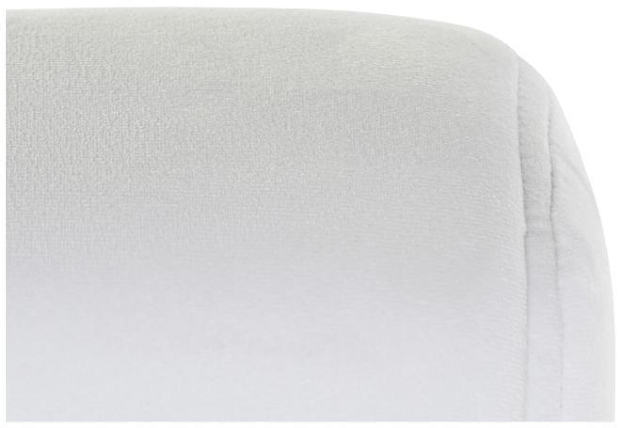 Product photograph of Modern White Fabric And Steel Frame Armchair from Choice Furniture Superstore.