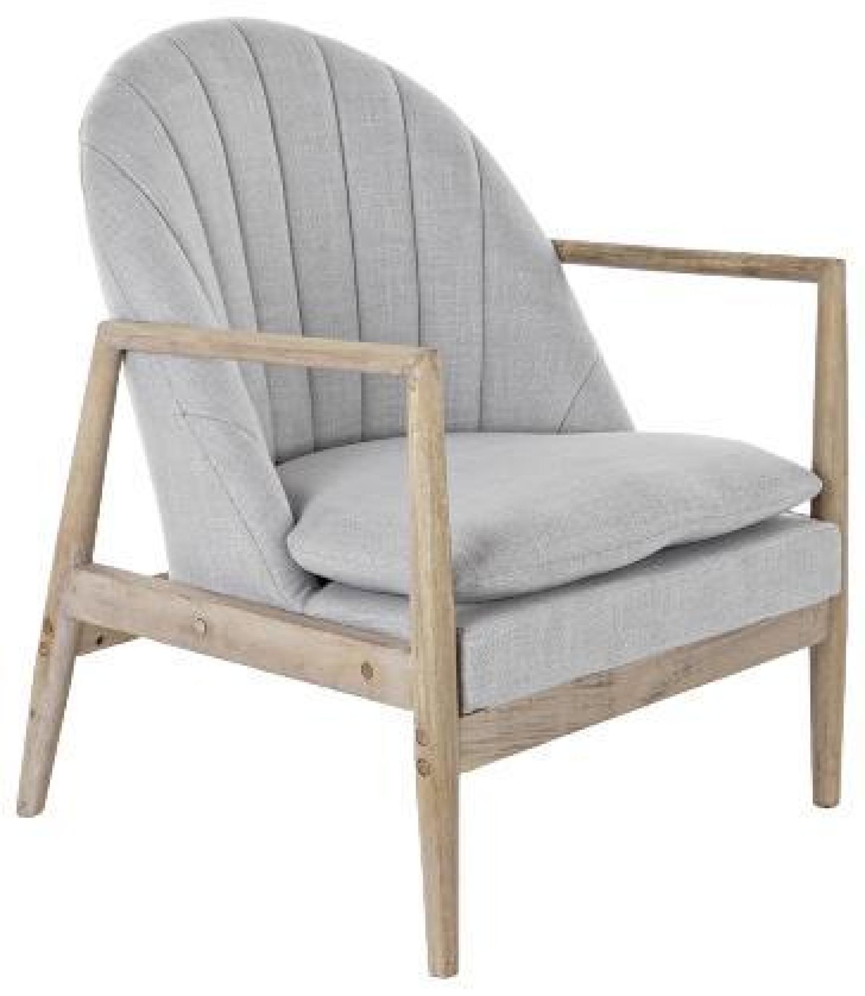 Product photograph of Modern Light Grey Fabric Armchair from Choice Furniture Superstore.