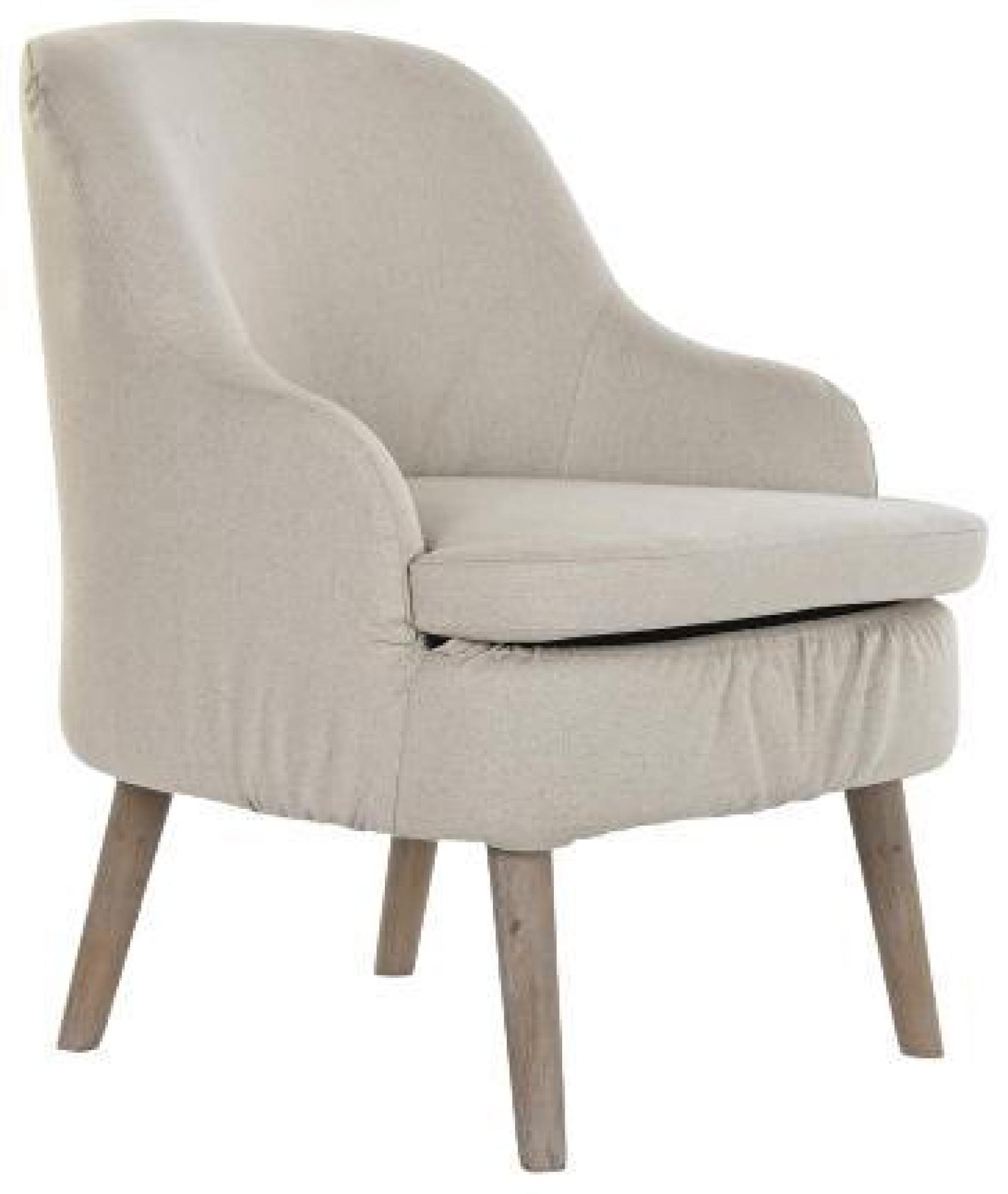 Product photograph of Beige Polyester Armchair from Choice Furniture Superstore.