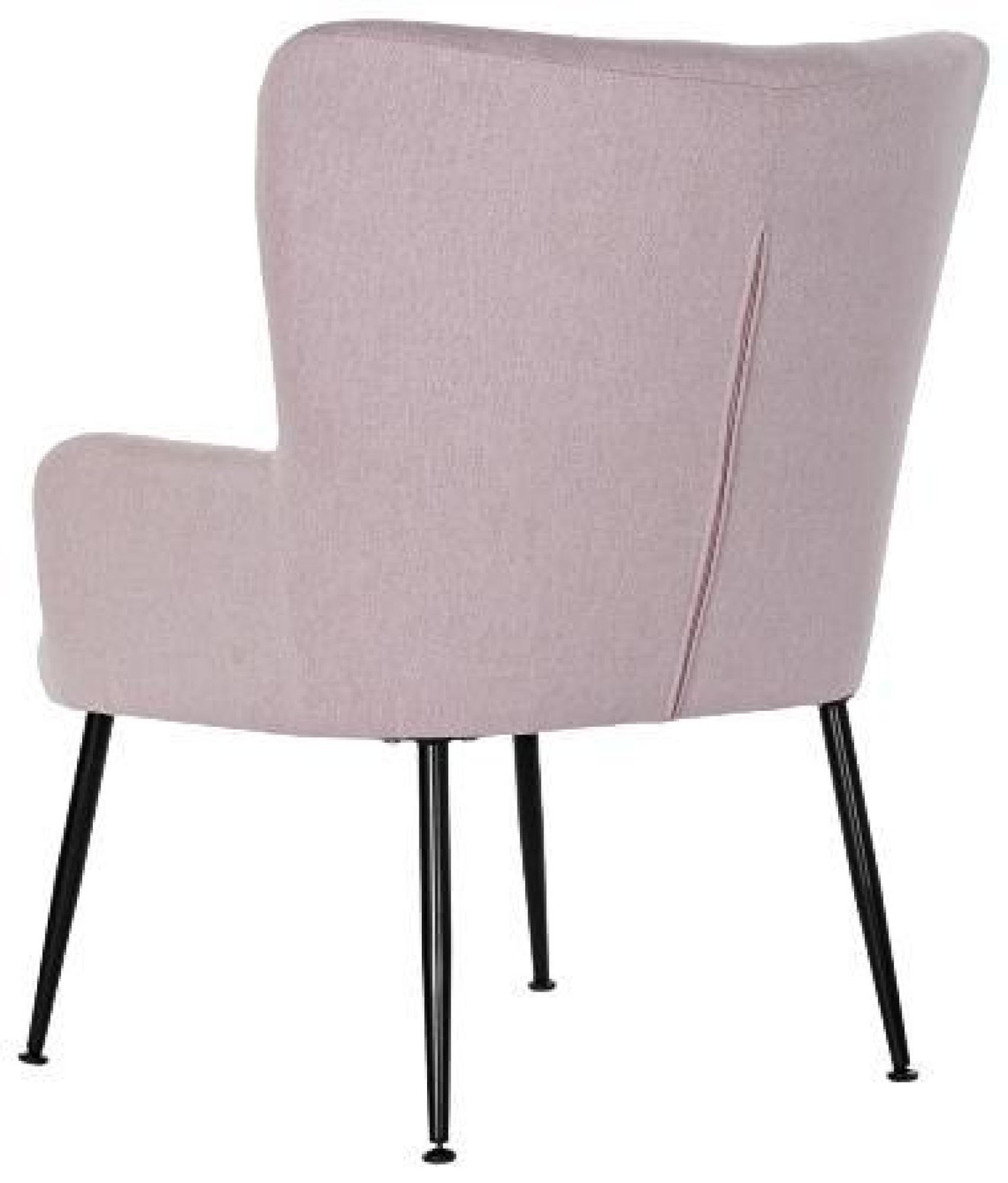 Product photograph of Pink Fabric Armchair With Footstool from Choice Furniture Superstore.