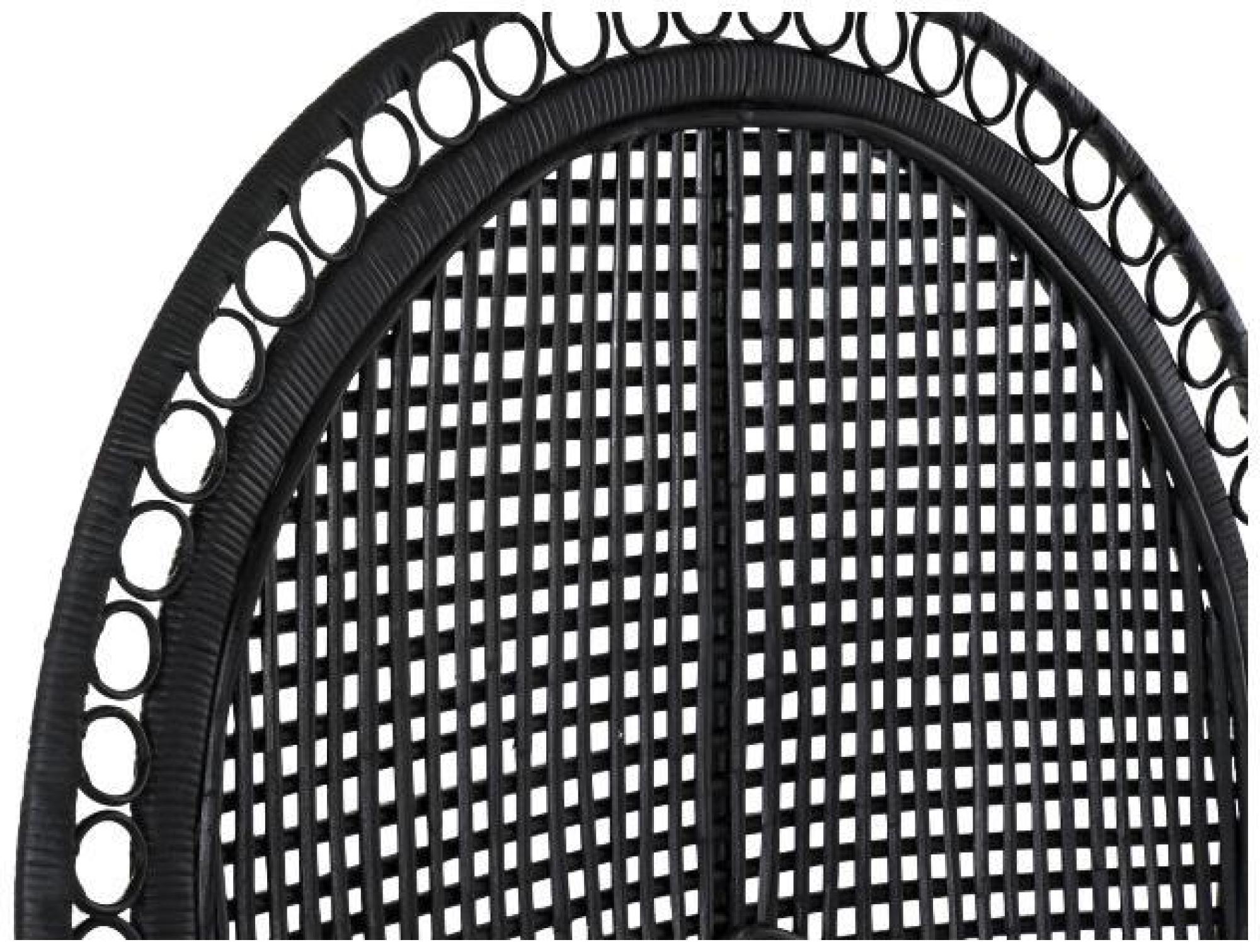 Product photograph of Emmanuelle Black Rattan Armchair from Choice Furniture Superstore.
