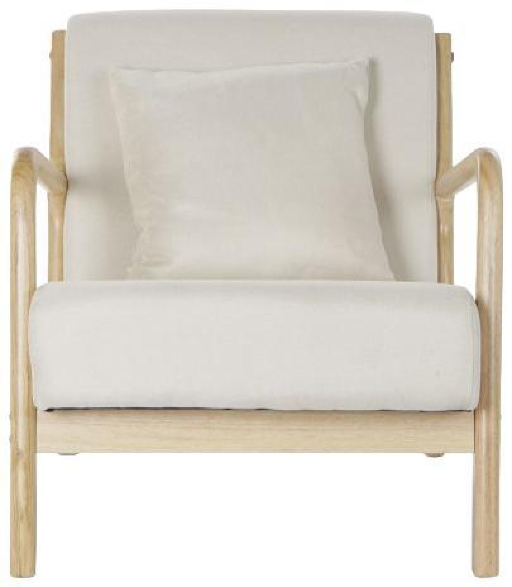 Product photograph of Scandi Beige Fabric Armchair from Choice Furniture Superstore.