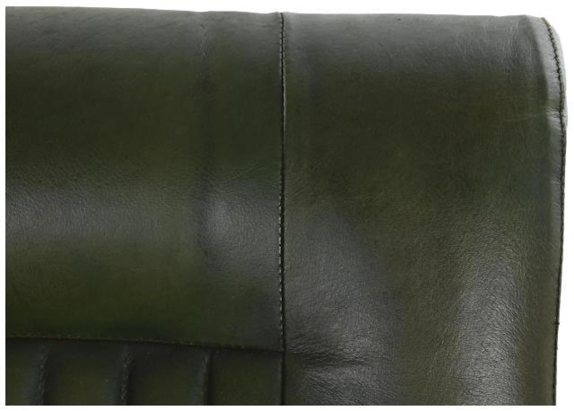 Product photograph of Green And Black Leather Armchair from Choice Furniture Superstore.