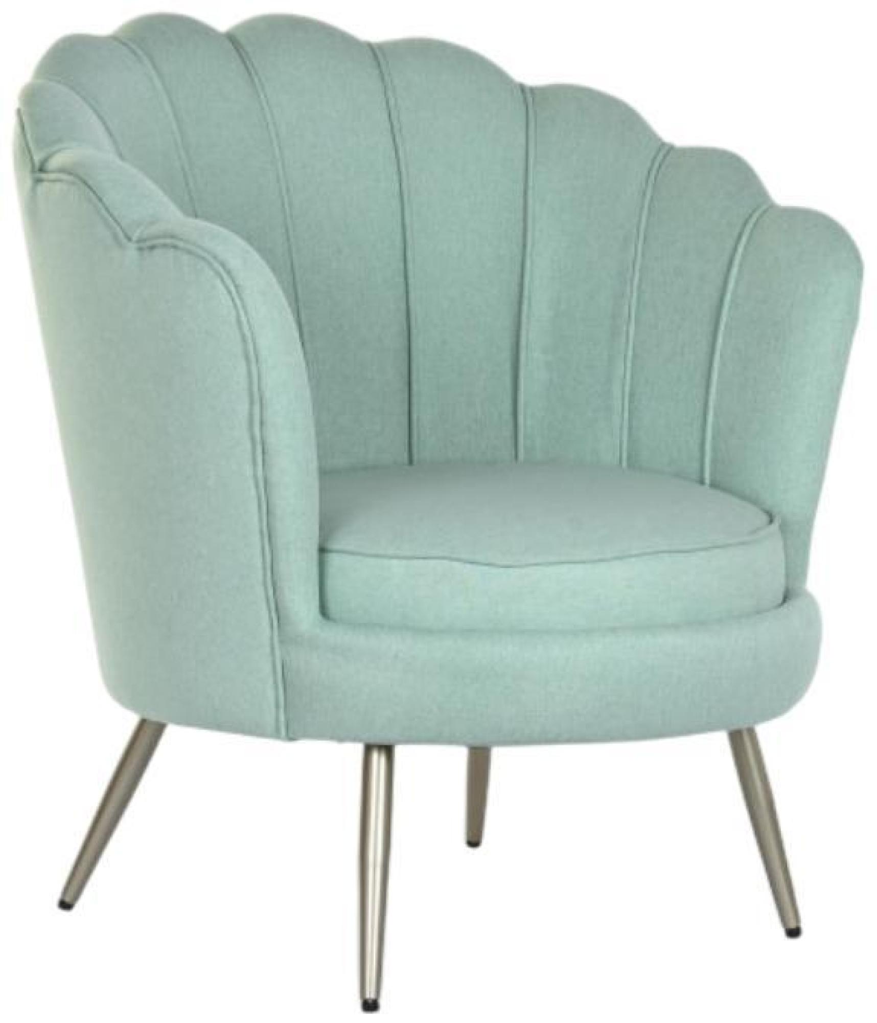 Product photograph of Alma Green Fabric Armchair from Choice Furniture Superstore.