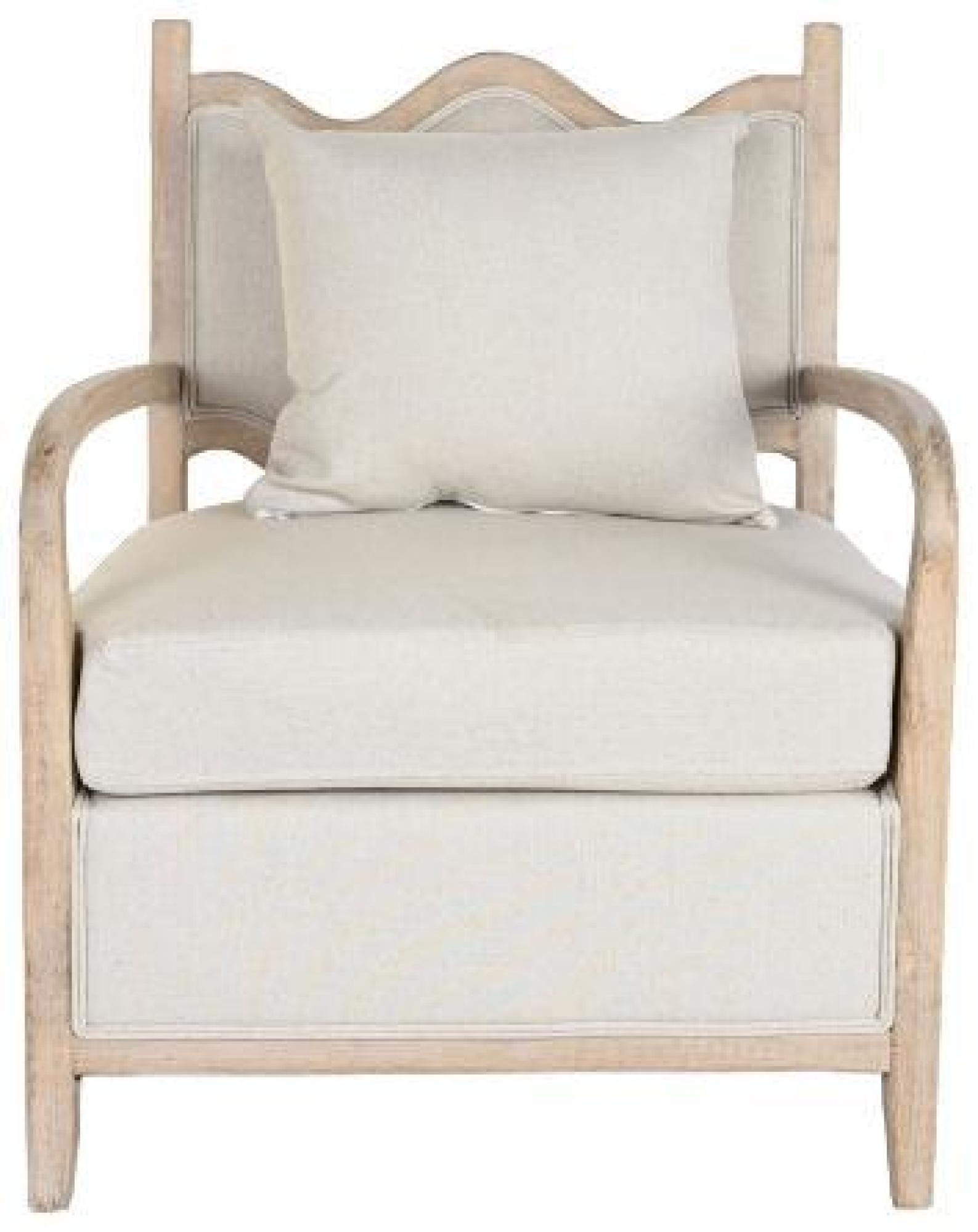 Product photograph of Traditional Beige Fabric Armchair from Choice Furniture Superstore.
