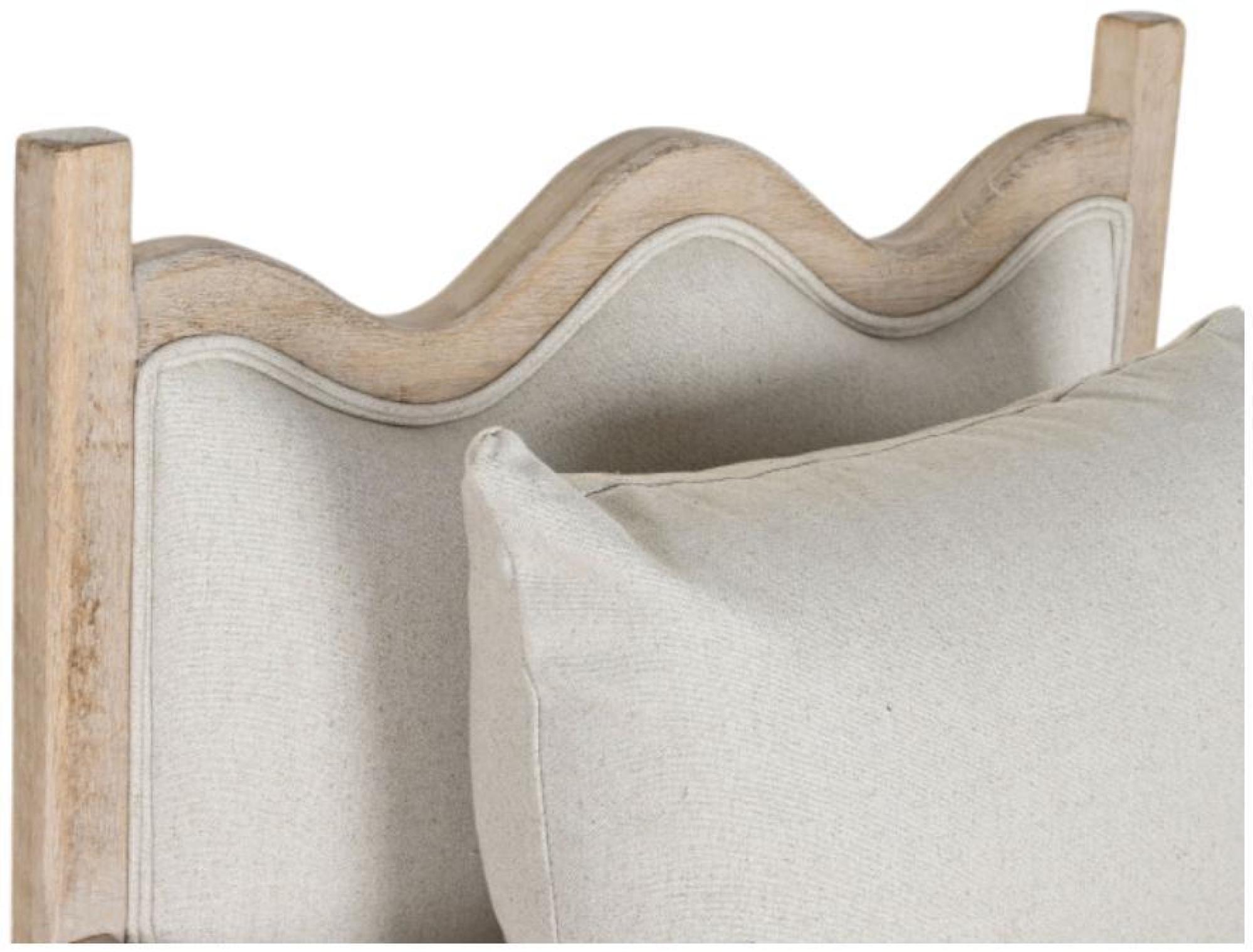 Product photograph of Traditional Beige Fabric Armchair from Choice Furniture Superstore.