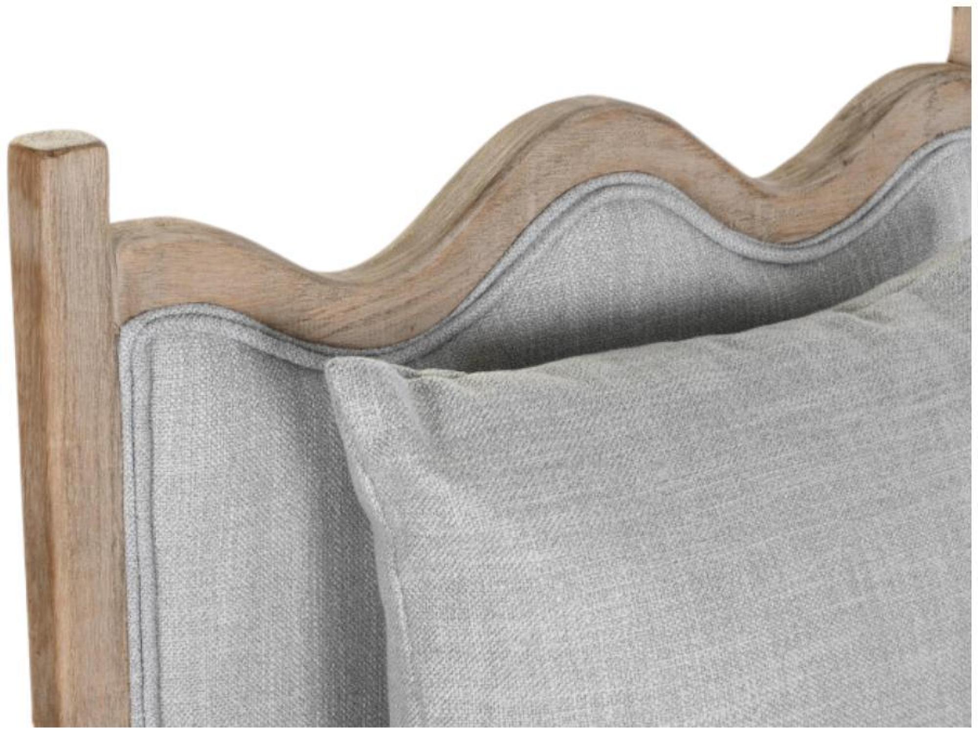 Product photograph of Traditional Light Grey Fabric Armchair from Choice Furniture Superstore.