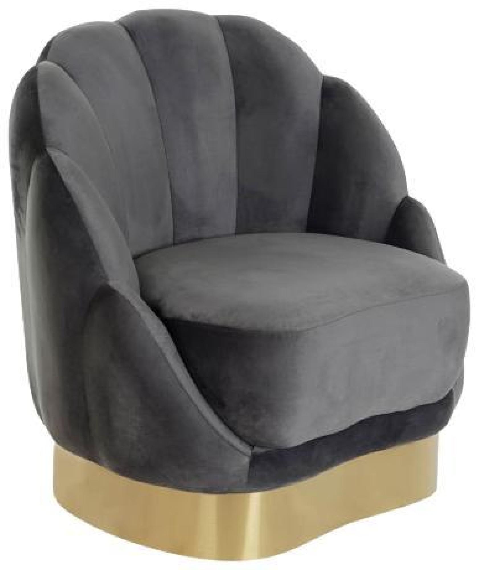 Product photograph of Modern Dark Grey Fabric Accent Chair from Choice Furniture Superstore.