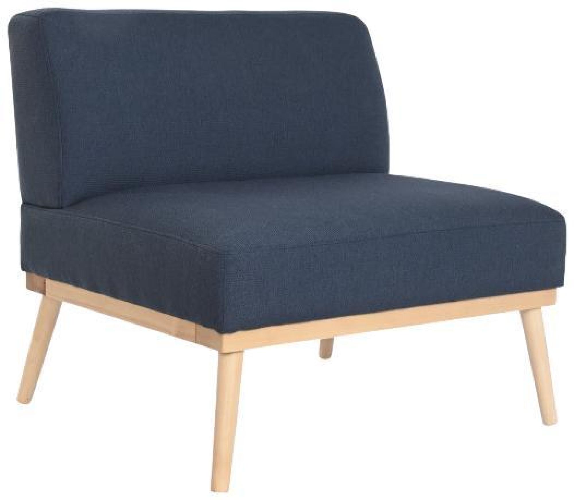 Product photograph of Navy Blue Fabric Lounge Chair from Choice Furniture Superstore.