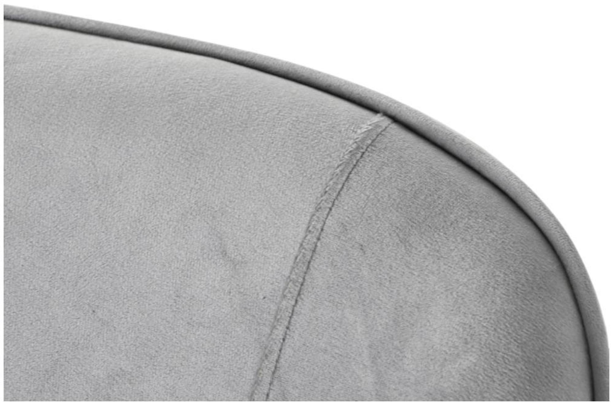 Product photograph of Grey Velvet Fabric Armless Chair from Choice Furniture Superstore.