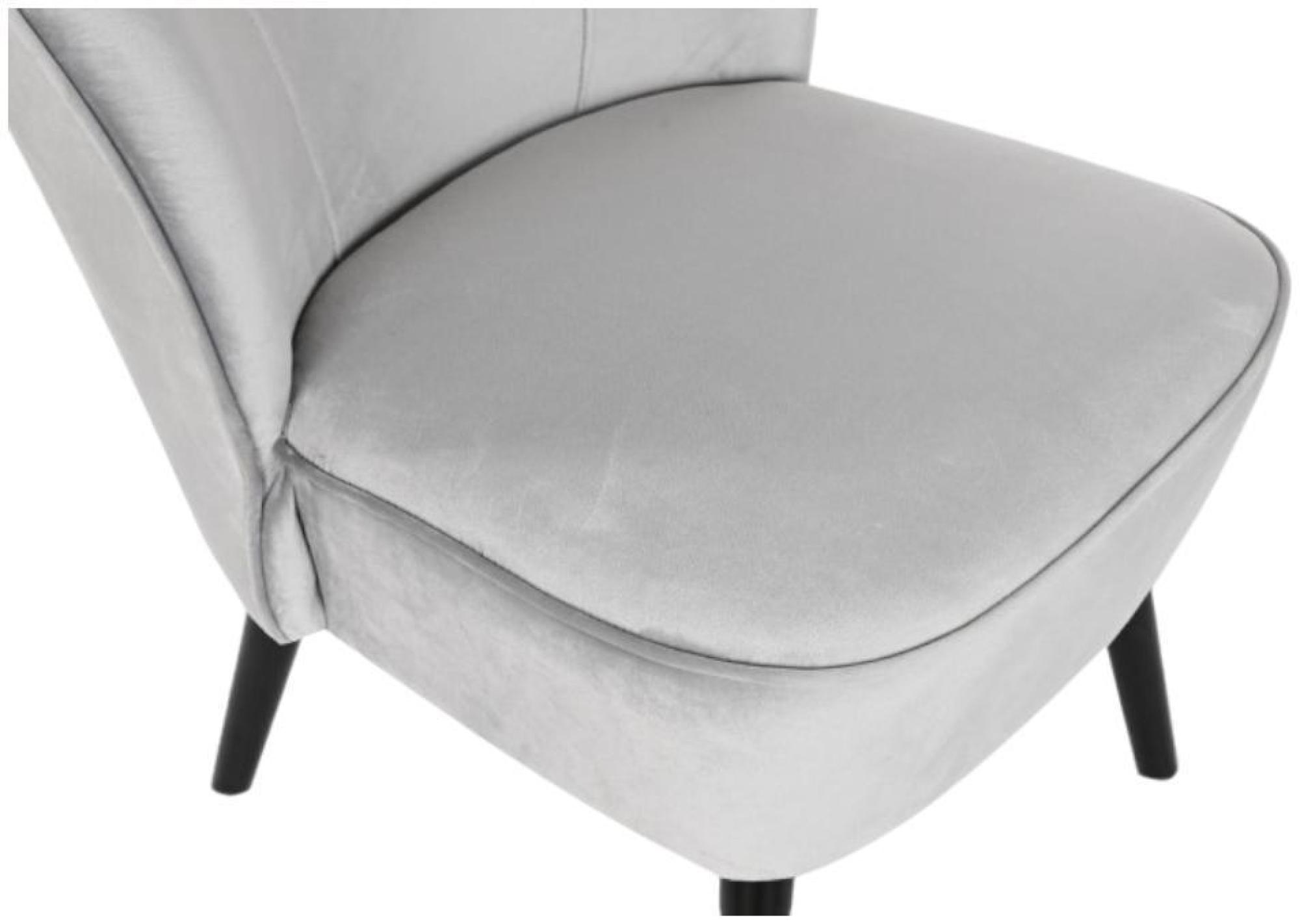 Product photograph of Grey Velvet Fabric Armless Chair from Choice Furniture Superstore.