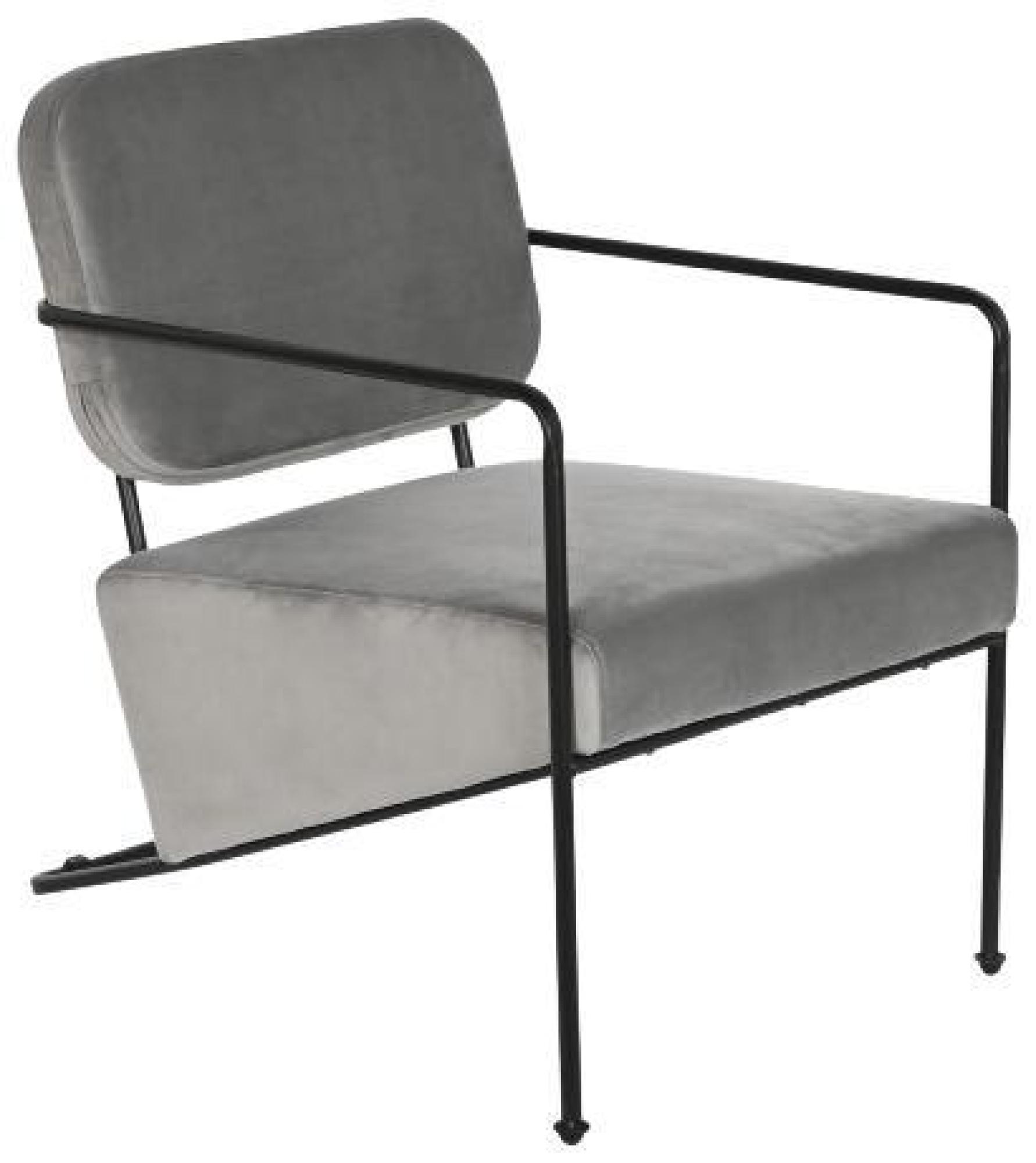 Product photograph of Grey And Black Fabric Armchair from Choice Furniture Superstore.