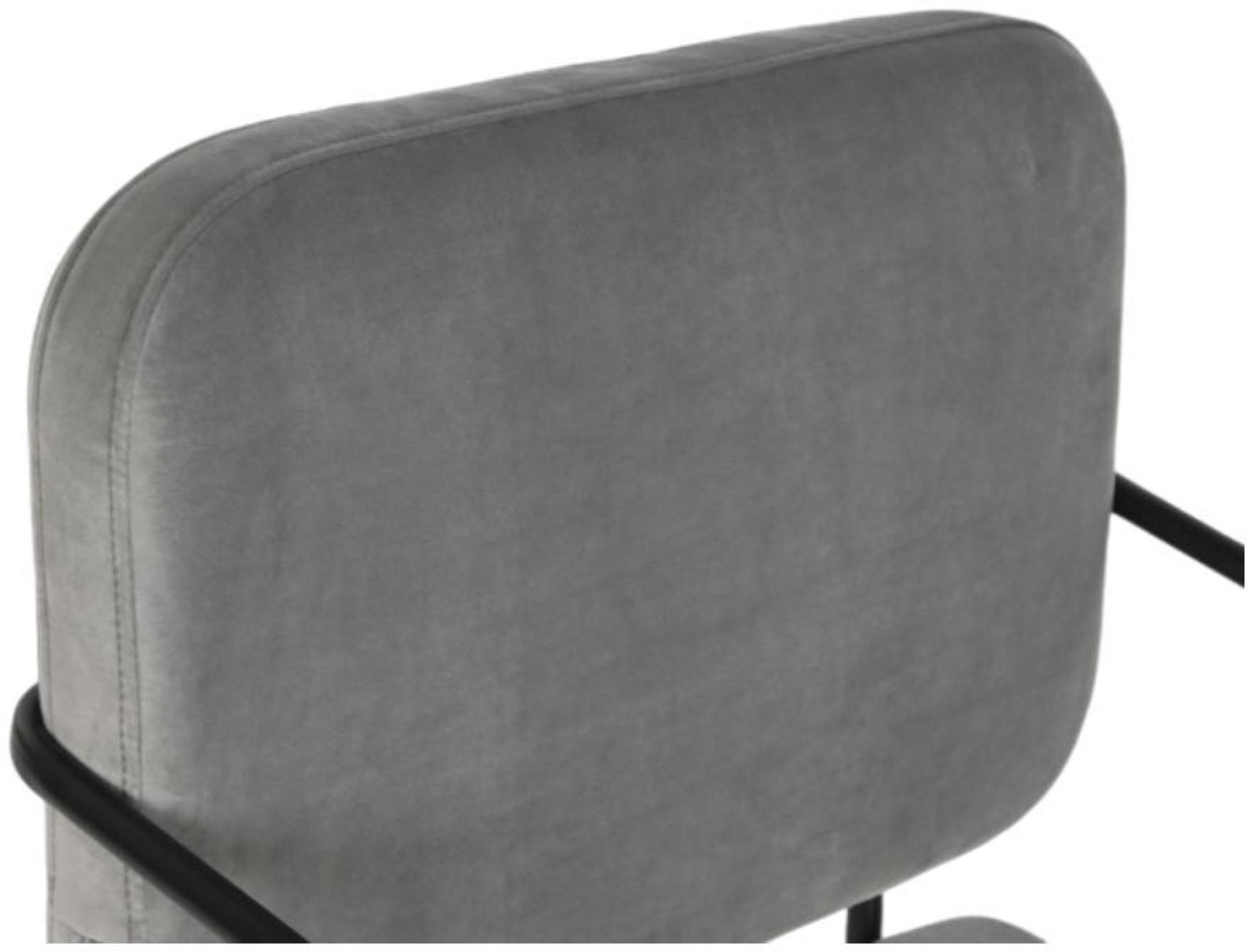 Product photograph of Grey And Black Fabric Armchair from Choice Furniture Superstore.