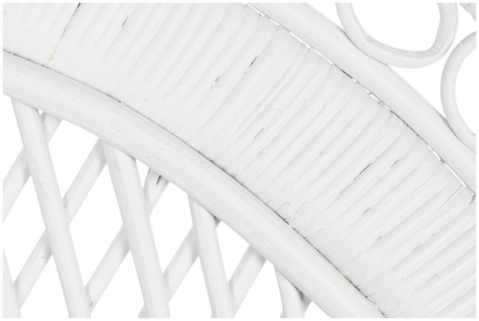 Product photograph of Emmanuelle California White Rattan 2 Seater Armchair from Choice Furniture Superstore.