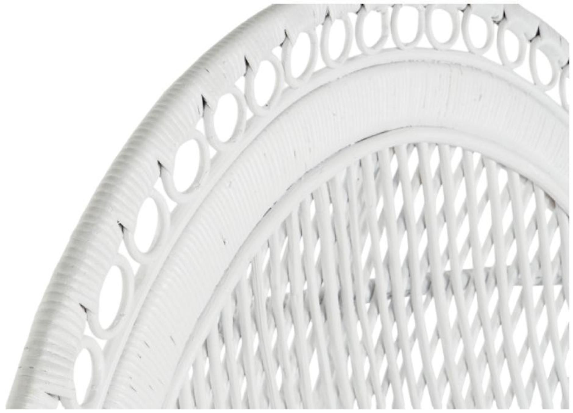 Product photograph of Emmanuelle California White Rattan 2 Seater Armchair from Choice Furniture Superstore.