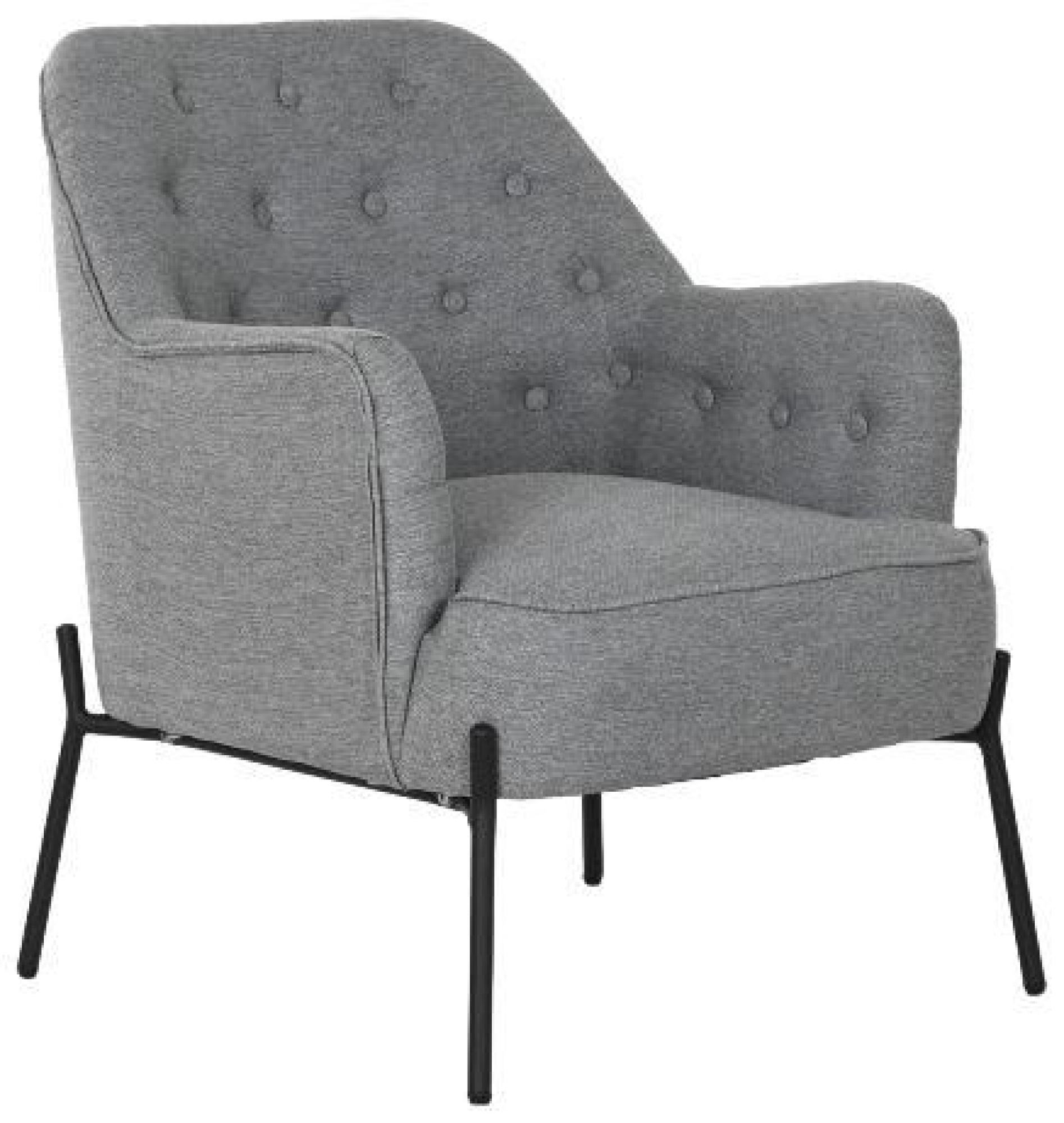 Product photograph of Scandi Grey Fabric Armchair from Choice Furniture Superstore.