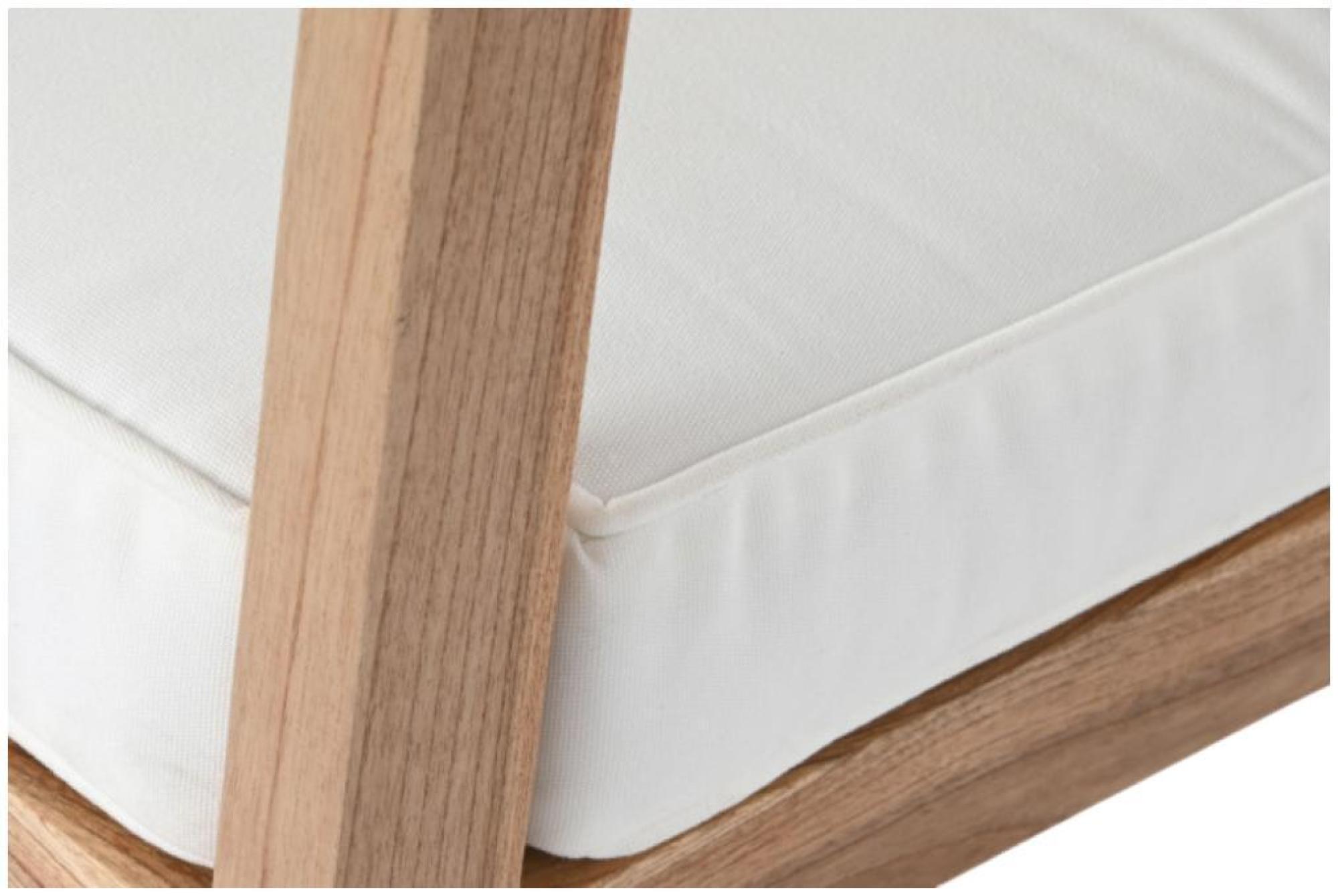 Product photograph of Natural And Beige Fabric Armchair from Choice Furniture Superstore.
