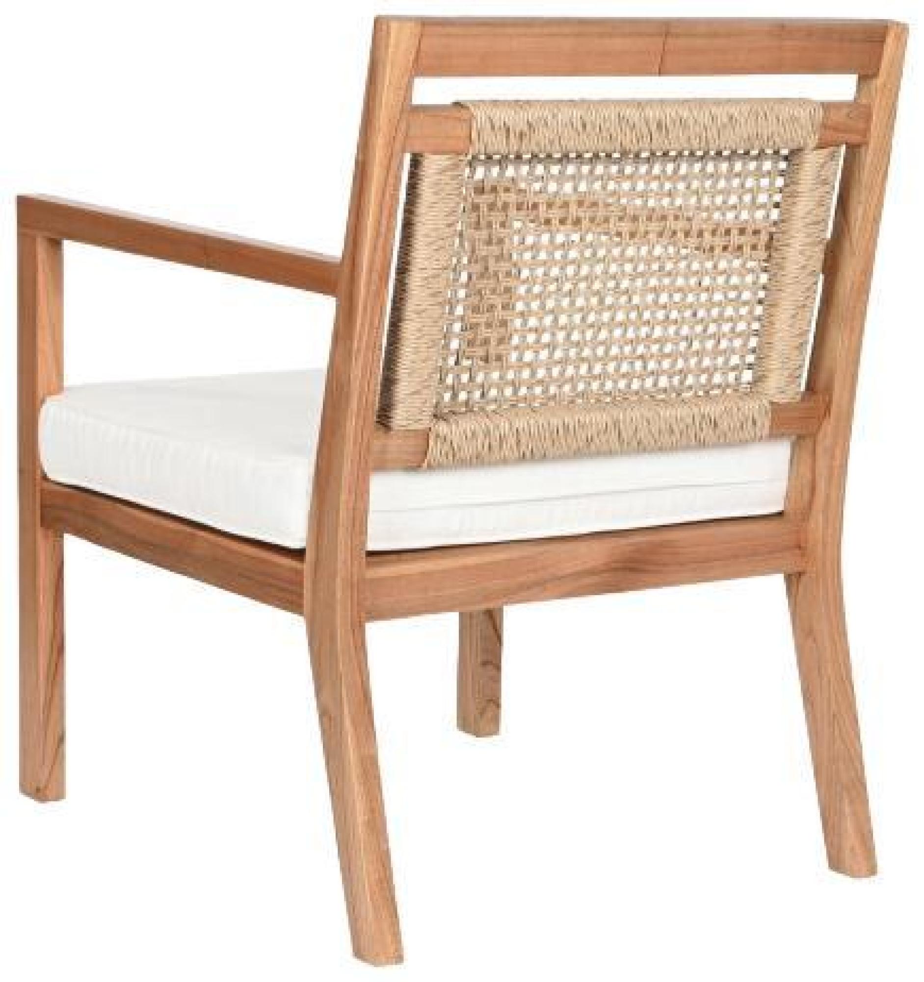 Product photograph of Natural And Beige Fabric Armchair from Choice Furniture Superstore.