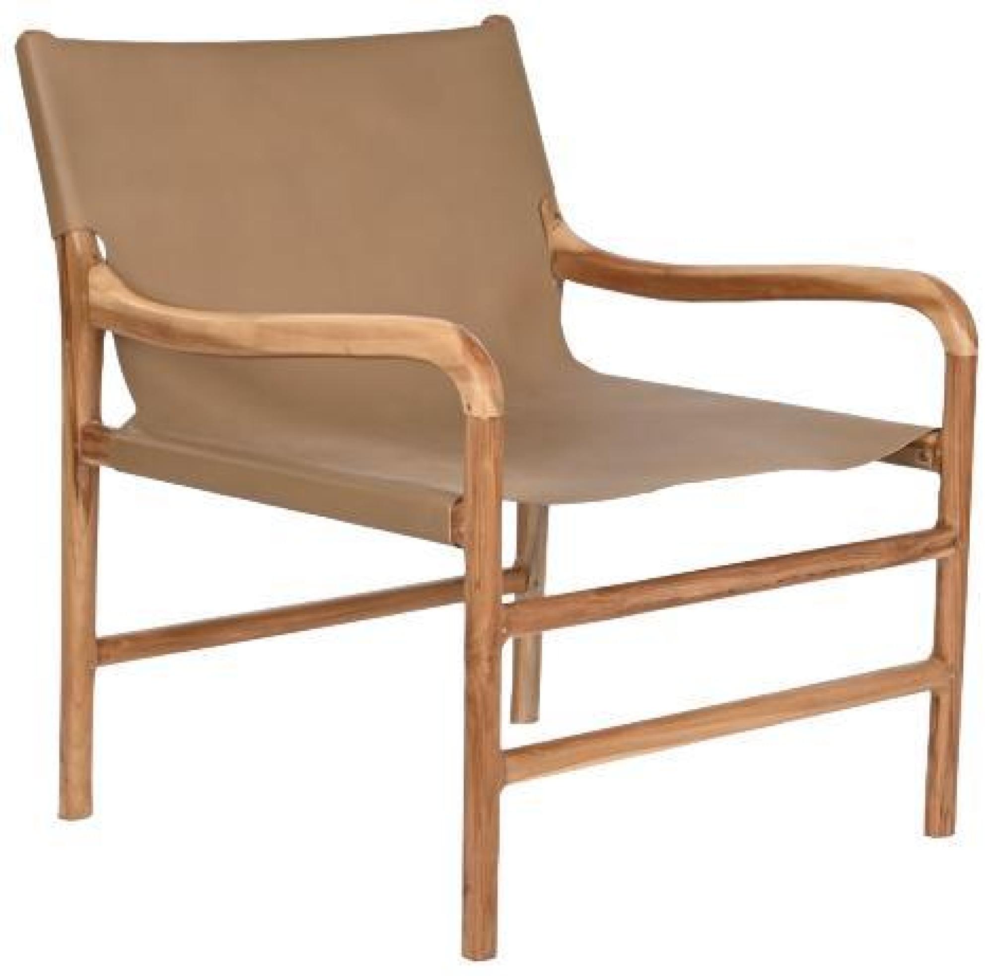 Product photograph of Brown And Natural Wood Armchair from Choice Furniture Superstore.