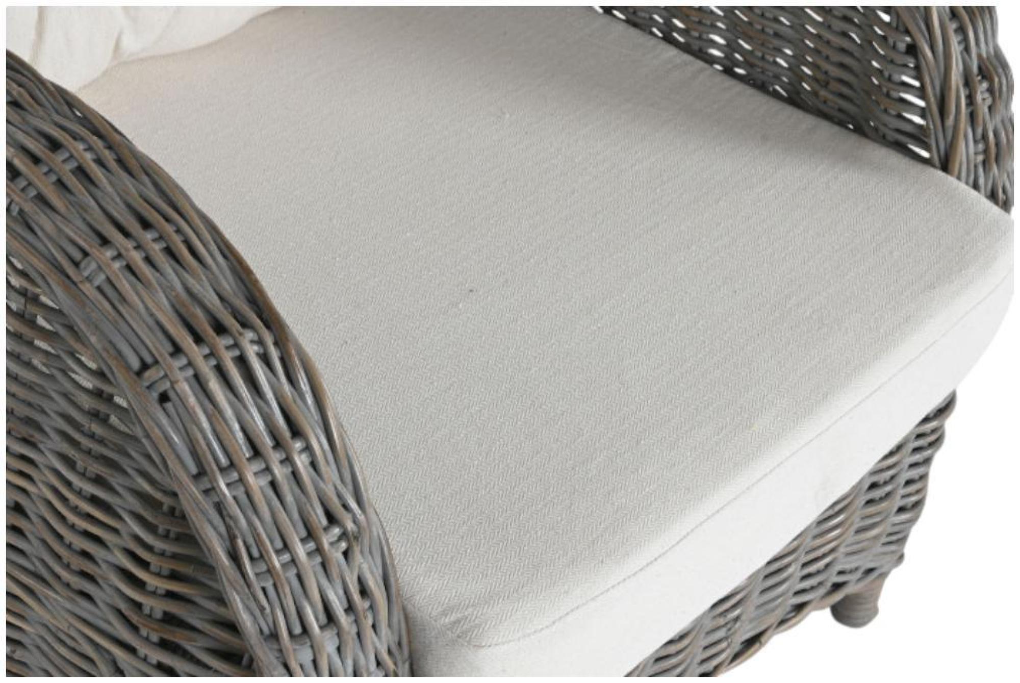 Product photograph of Buxar Grey Rattan Armchair from Choice Furniture Superstore.
