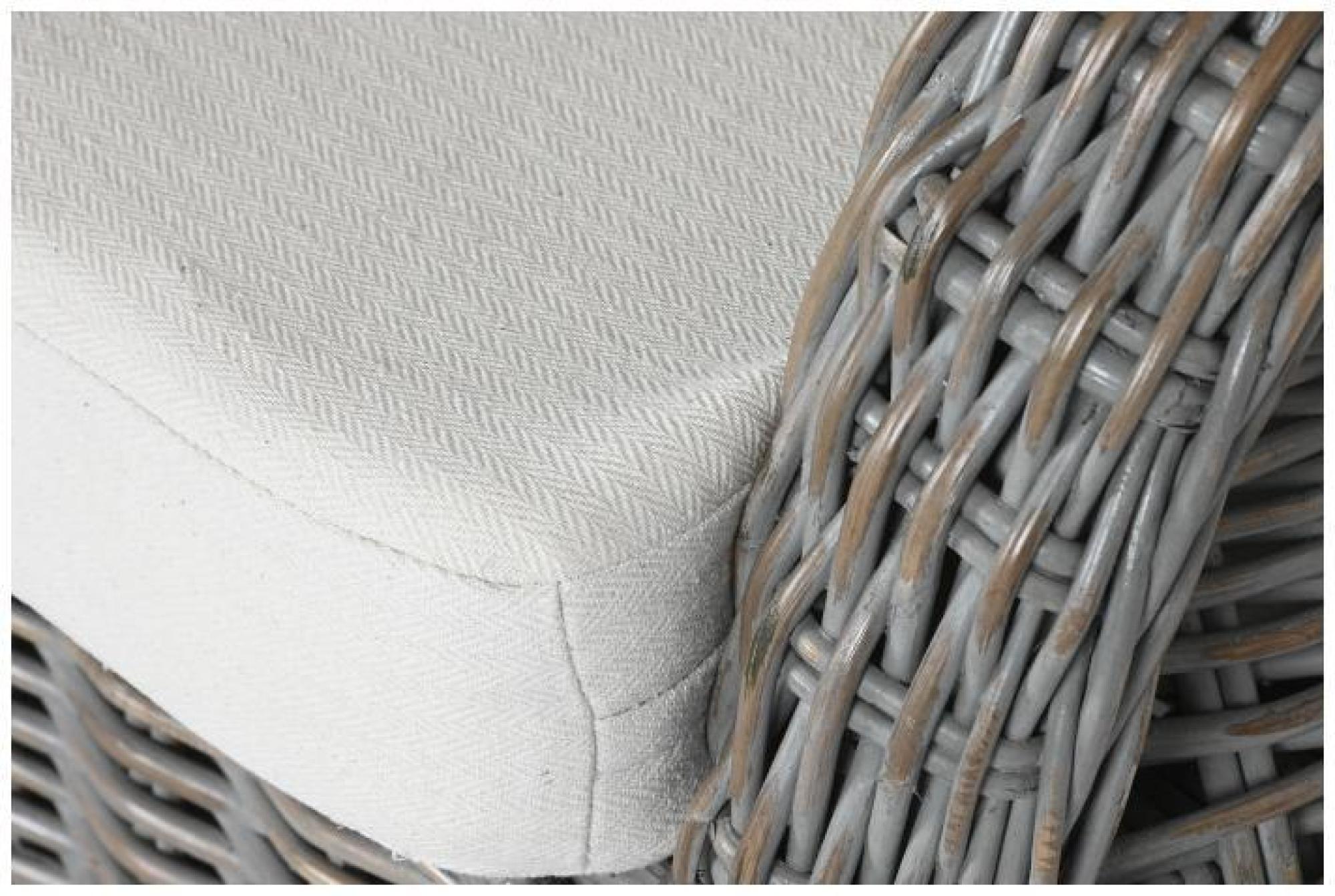 Product photograph of Buxar Grey Rattan Armchair from Choice Furniture Superstore.
