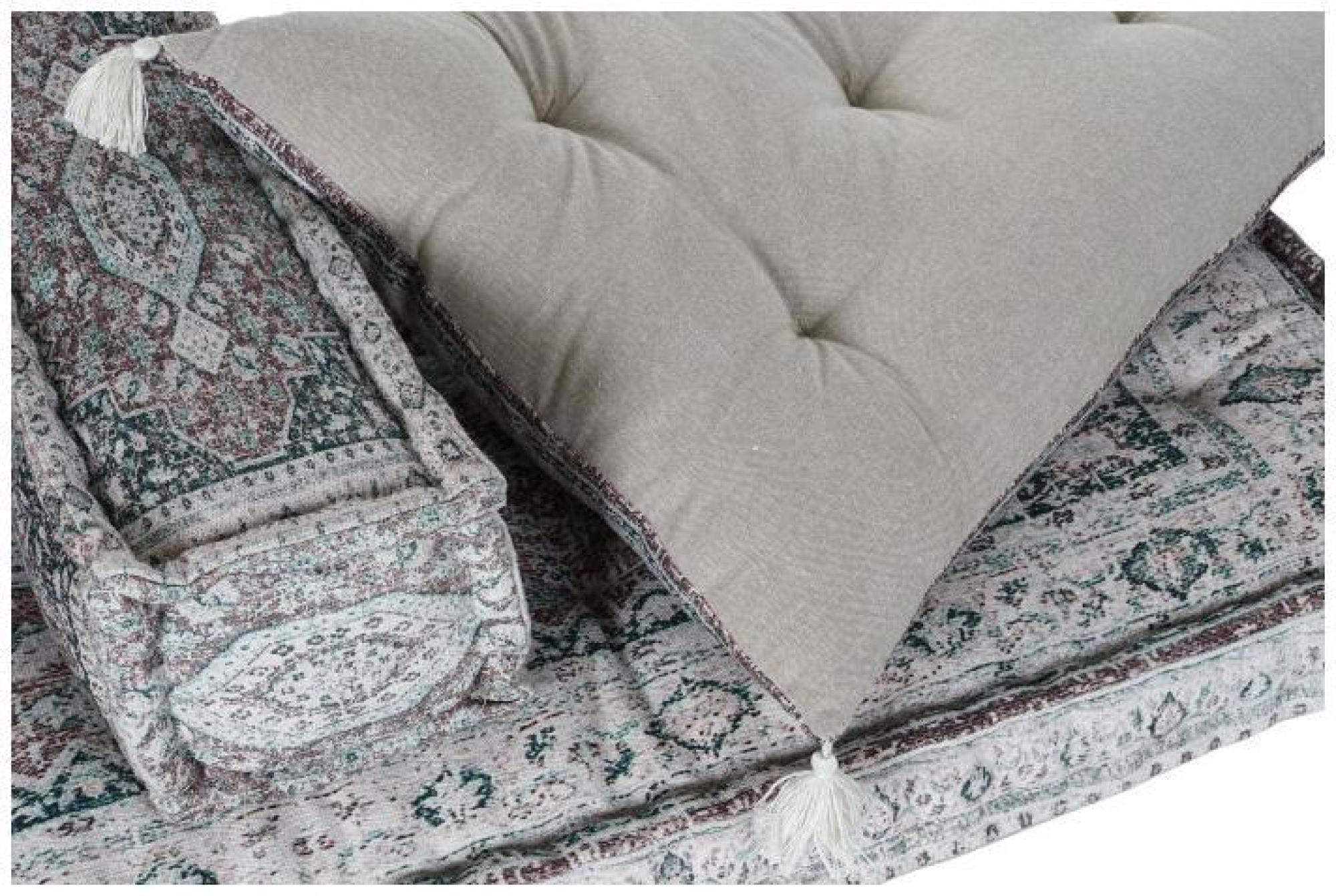 Product photograph of Green Fabric 2 Seater Floor Cushion from Choice Furniture Superstore.