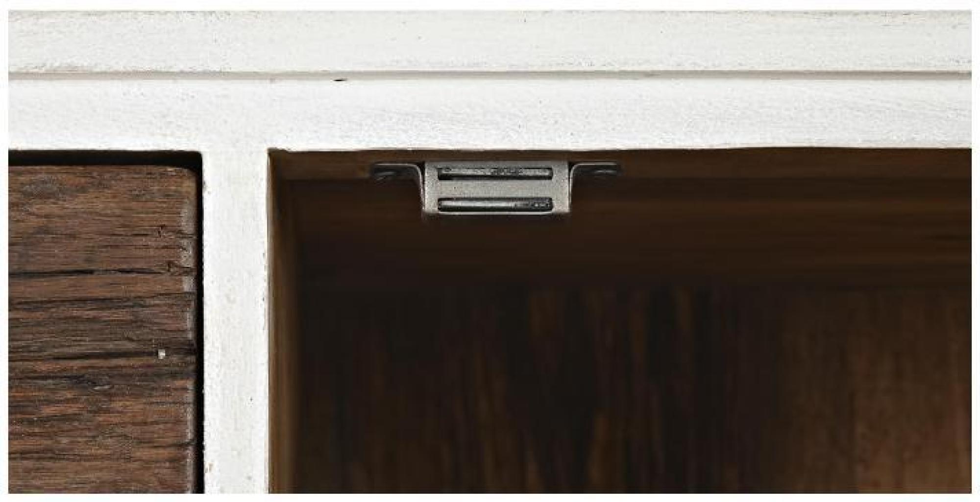 Product photograph of Artisan White And Dark Wood 4 Drawer Chest from Choice Furniture Superstore.