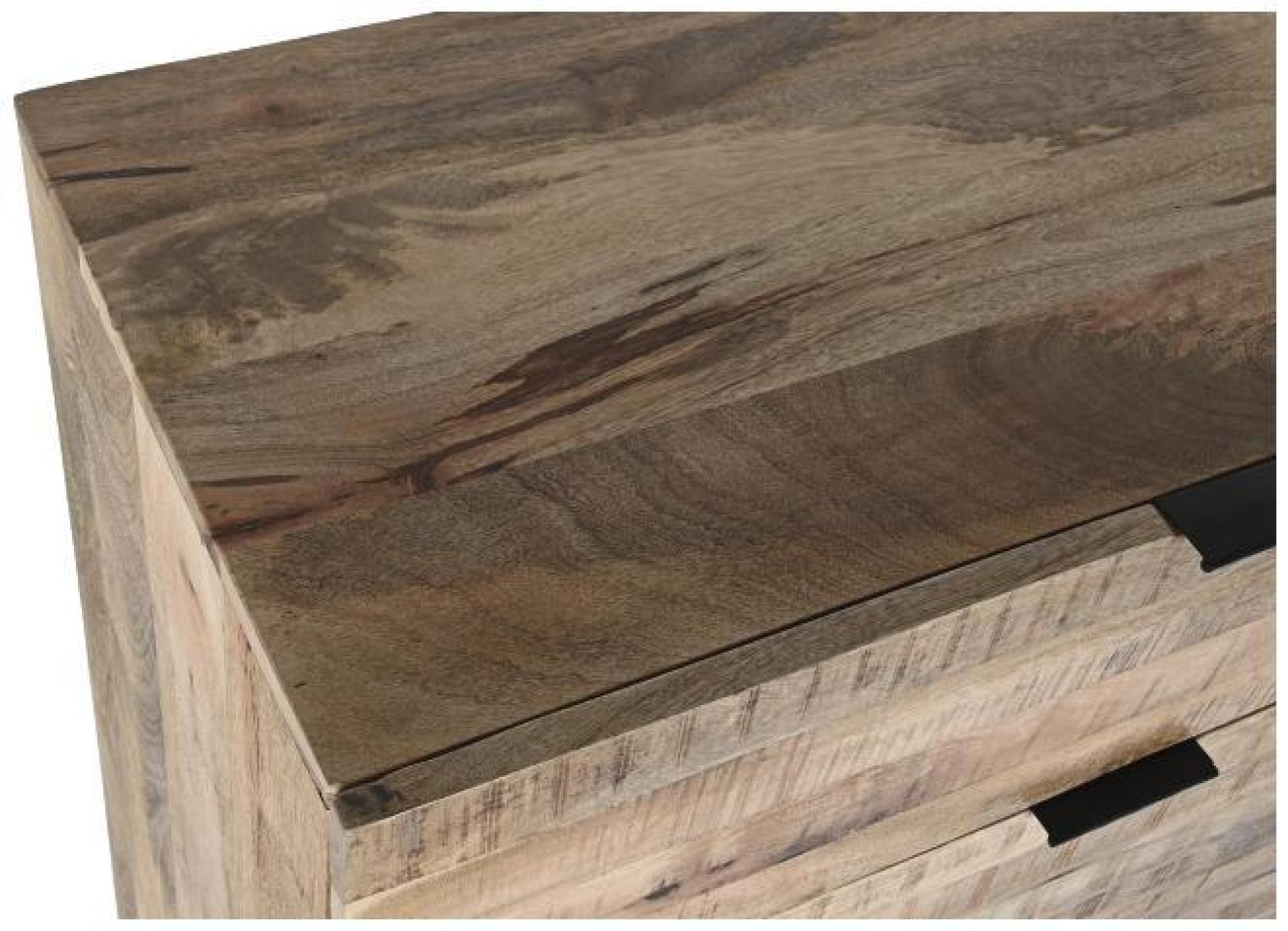 Product photograph of Alpine Mango Wood Industrial Style 5 Drawer Chest from Choice Furniture Superstore.