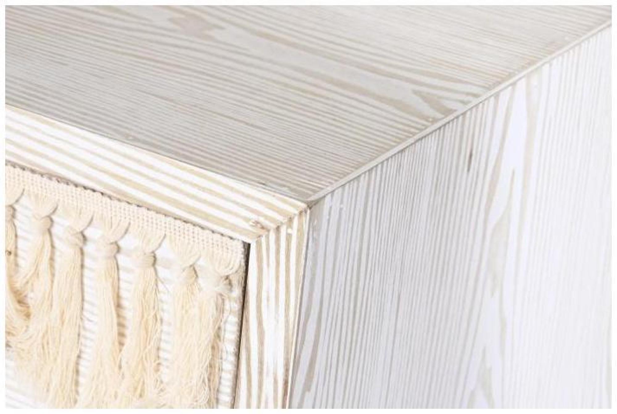 Product photograph of Bohemian White Printed 3 Drawer Small Chest from Choice Furniture Superstore.