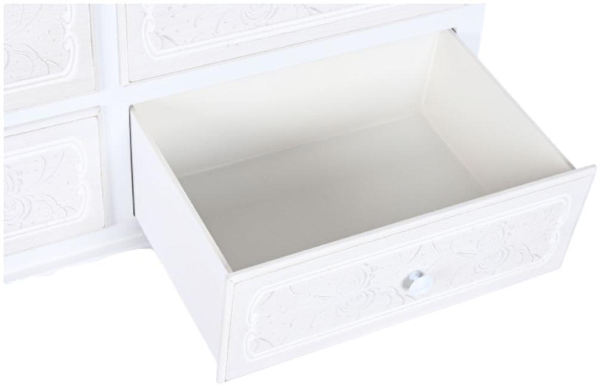 Product photograph of Classic French Style White Wooden Chest from Choice Furniture Superstore.