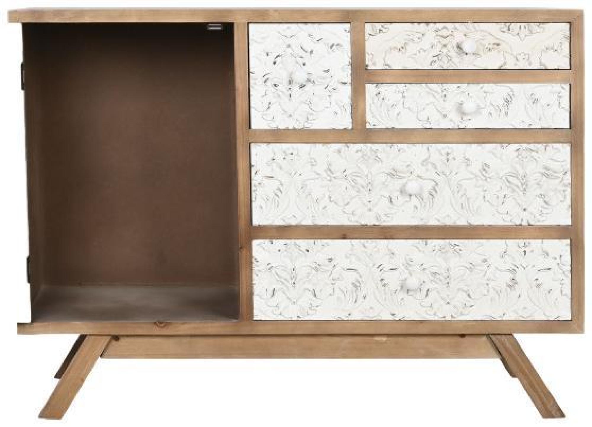 Product photograph of Elegant White Hand Carved Wooden Storage Unit from Choice Furniture Superstore.
