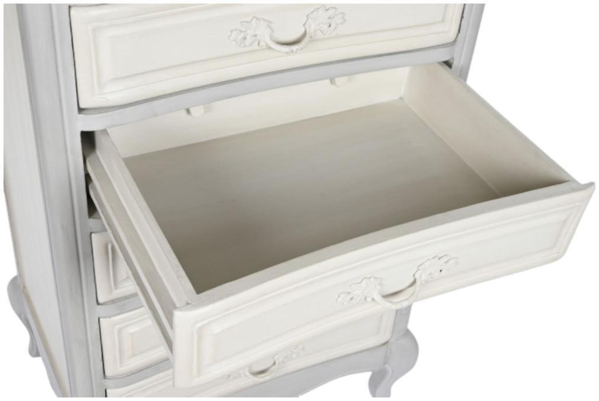 Product photograph of Grey Mango Wood French Style 6 Drawer Chest from Choice Furniture Superstore.