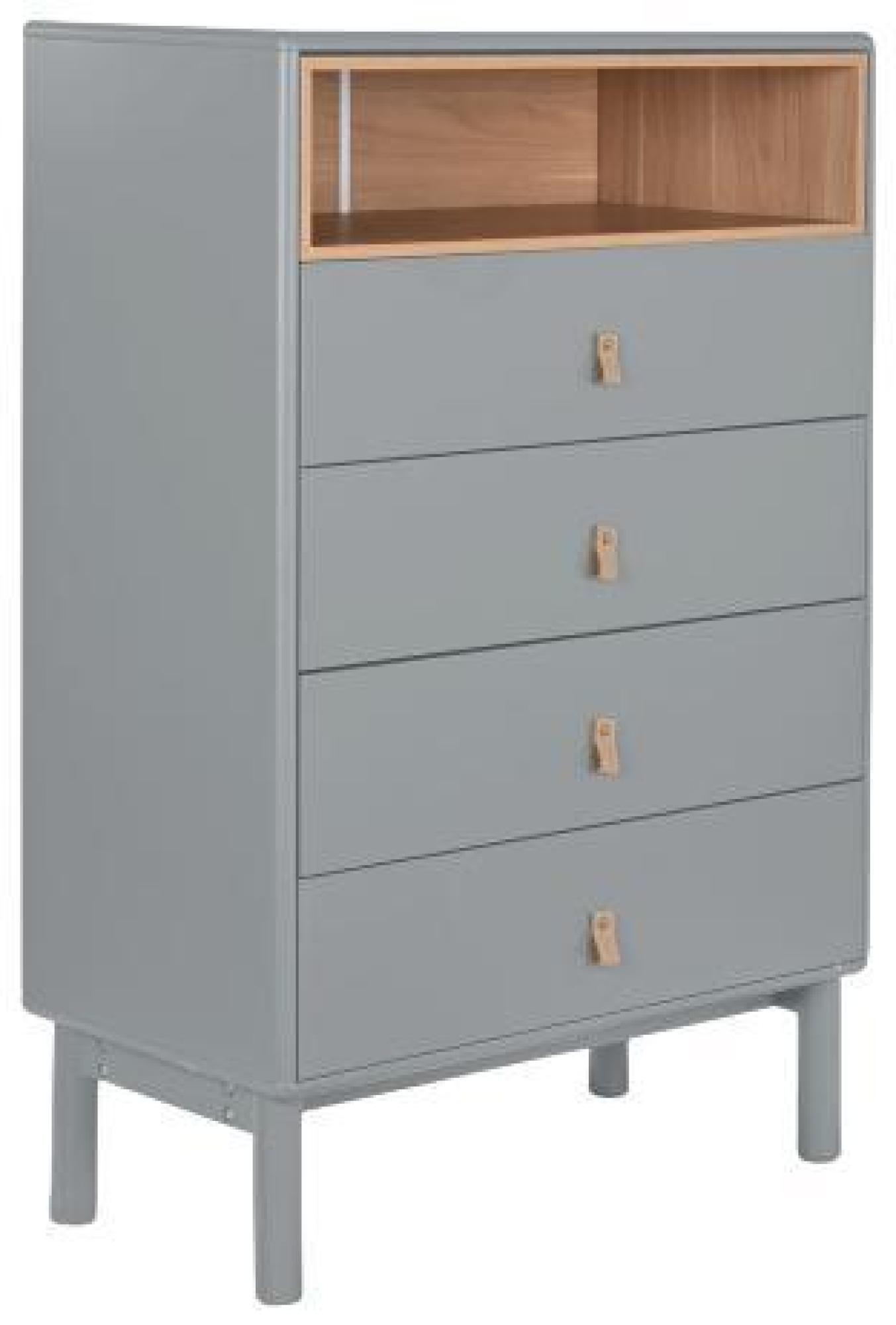 Product photograph of Modena Grey 4 Drawer Chest from Choice Furniture Superstore.
