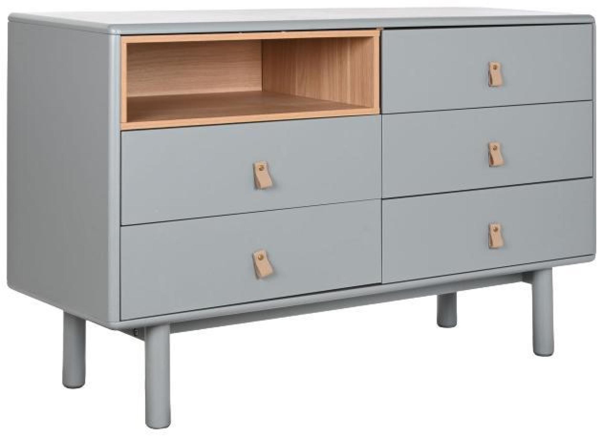 Product photograph of Modena Grey 5 Drawer Chest from Choice Furniture Superstore.