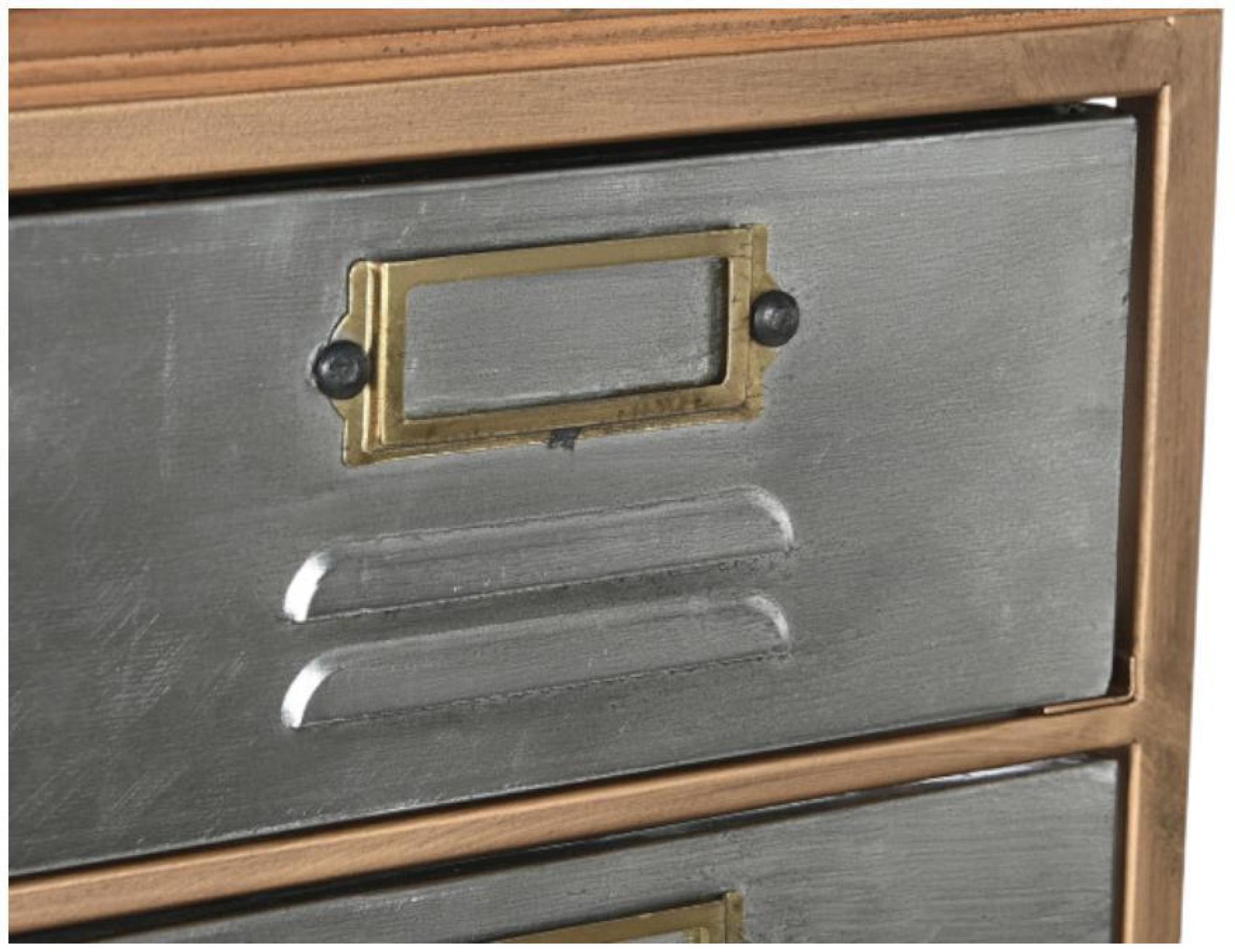 Product photograph of Loft Grey Metal Multi Drawer Chest from Choice Furniture Superstore.