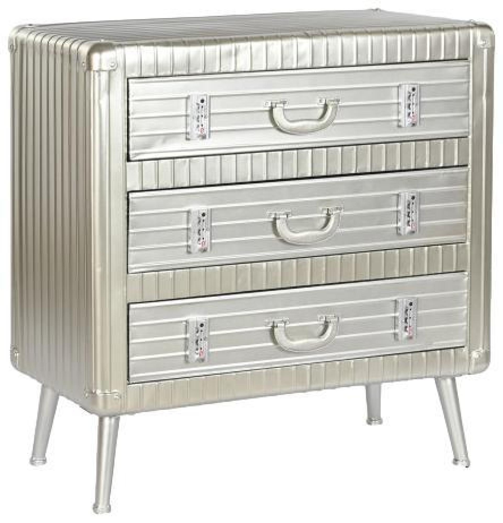 Product photograph of Aviator Aluminium 3 Drawer Small Chest from Choice Furniture Superstore.