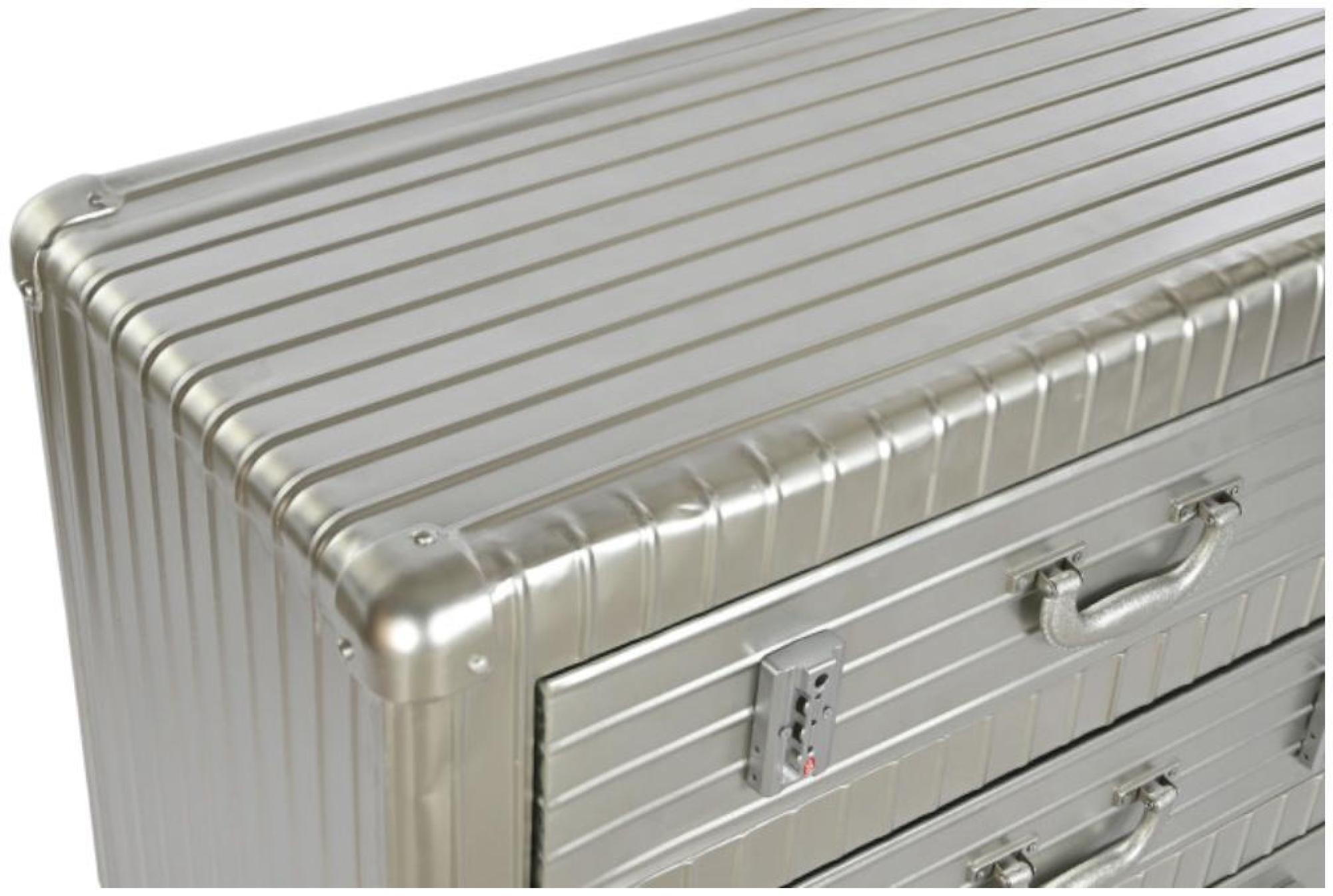Product photograph of Aviator Aluminium 3 Drawer Small Chest from Choice Furniture Superstore.