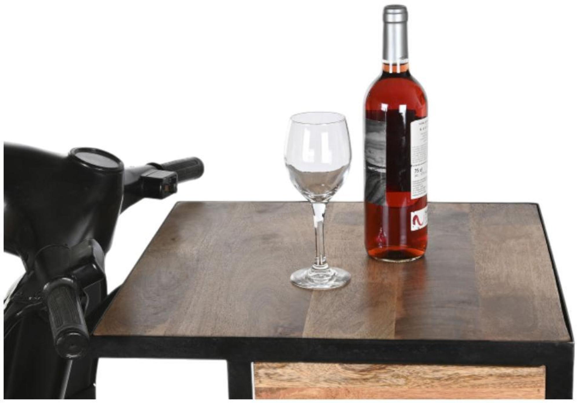 Product photograph of Satna Industrial Style Wood And Metal 3 Drawer Motorcycle Chest from Choice Furniture Superstore.
