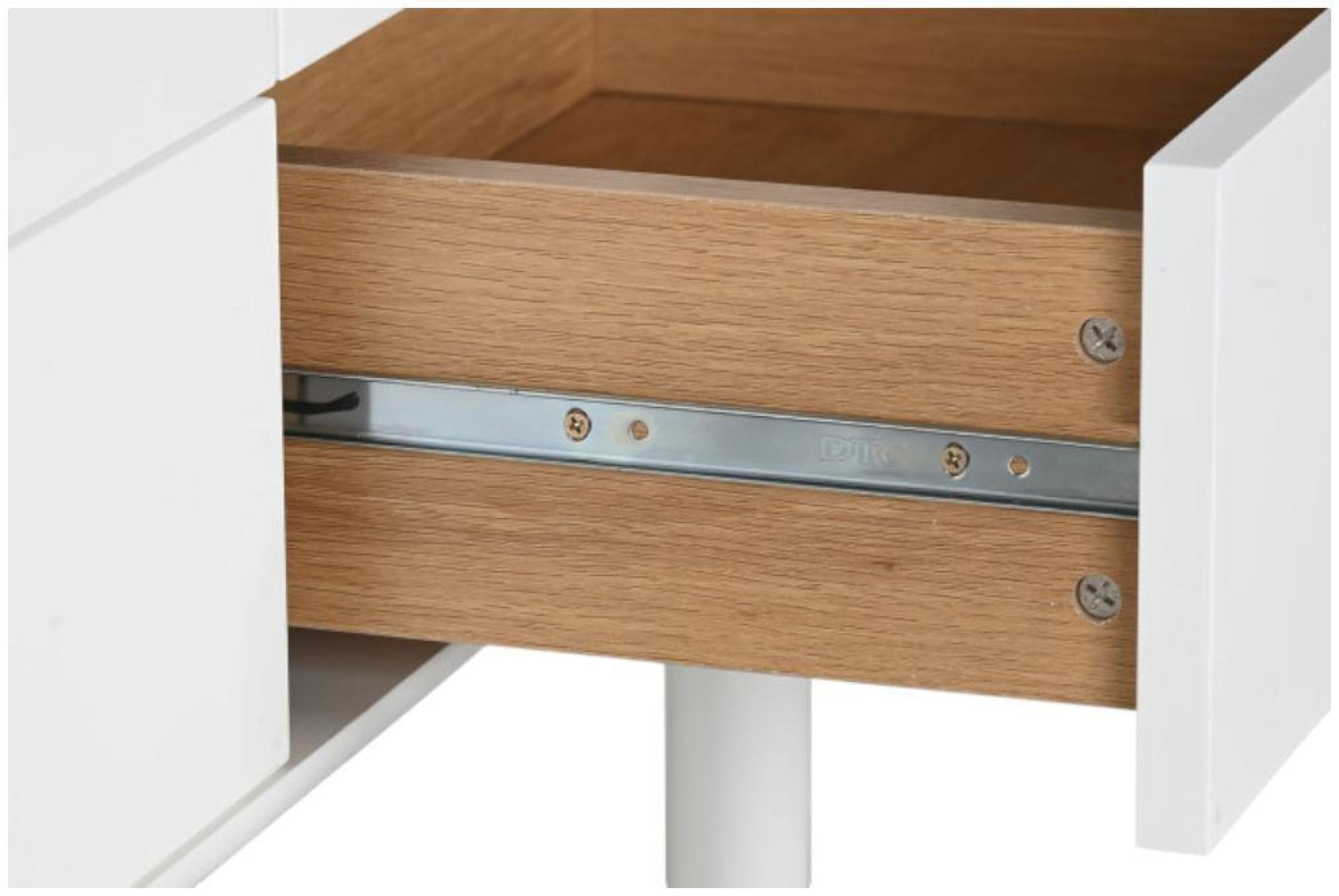 Product photograph of Modena White 5 Drawer Chest from Choice Furniture Superstore.