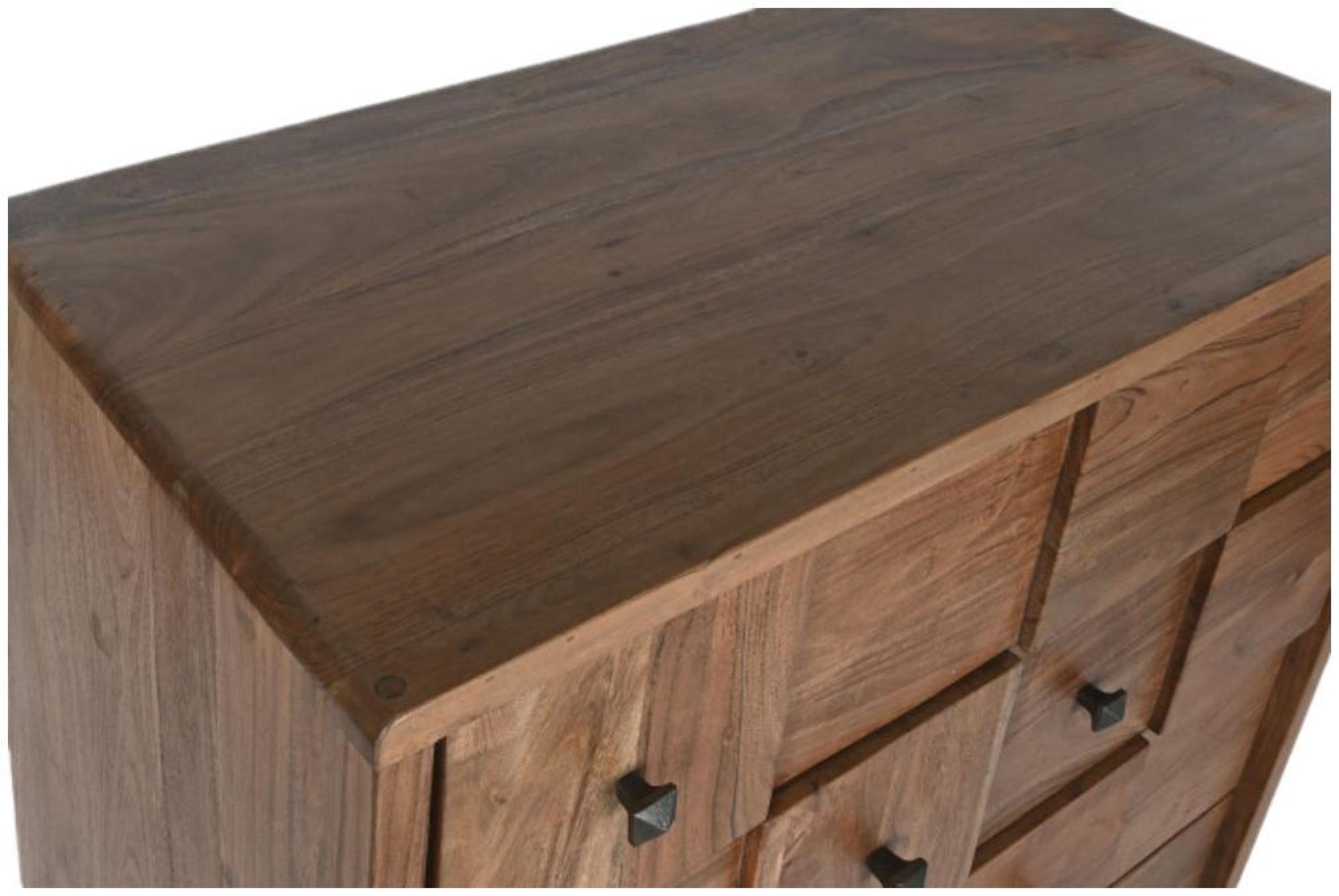 Product photograph of Modern Acacia Wood Multi Drawer Chest from Choice Furniture Superstore.