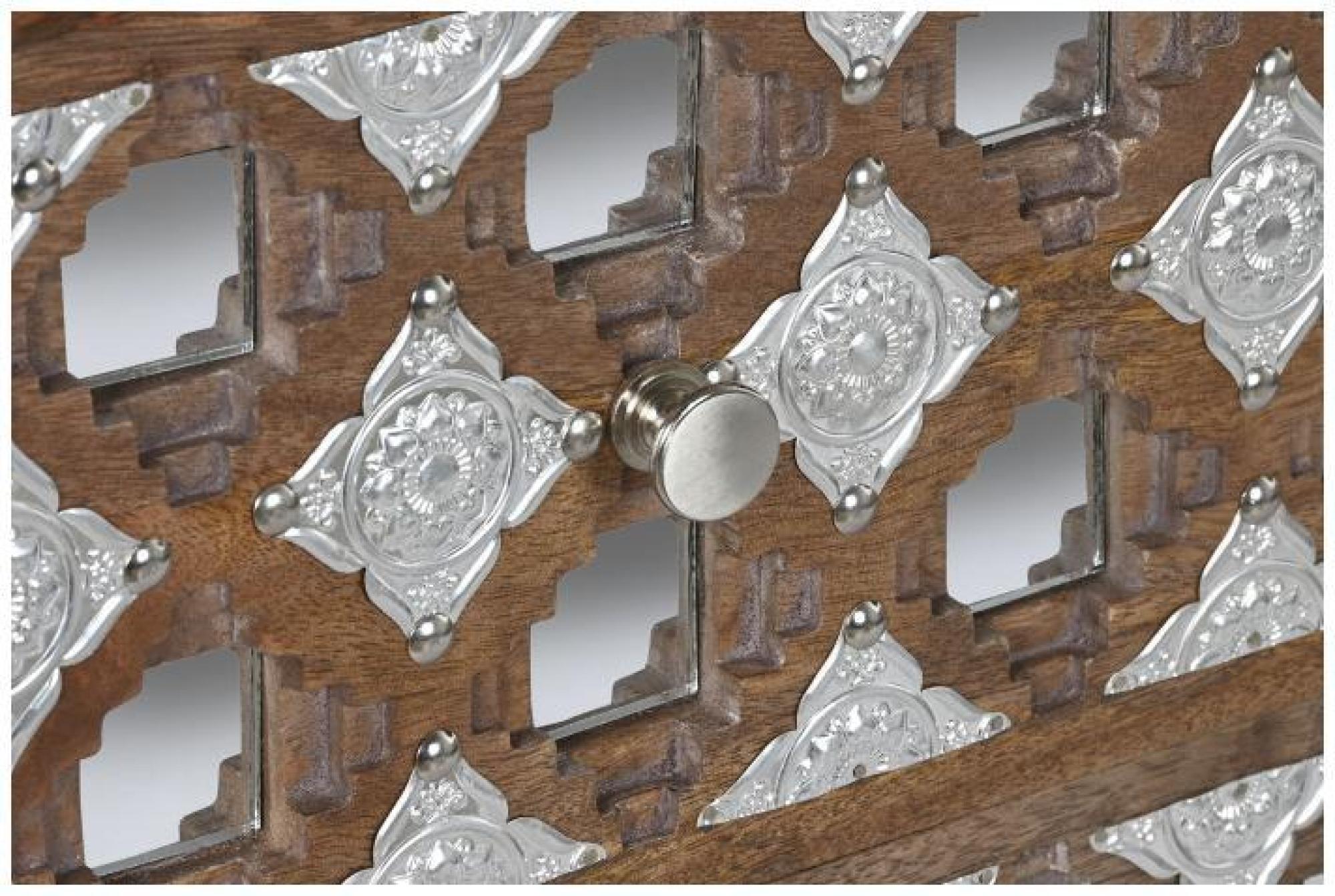 Product photograph of Oakley Mango Wood And Mirrored 3 Drawer Small Chest from Choice Furniture Superstore.