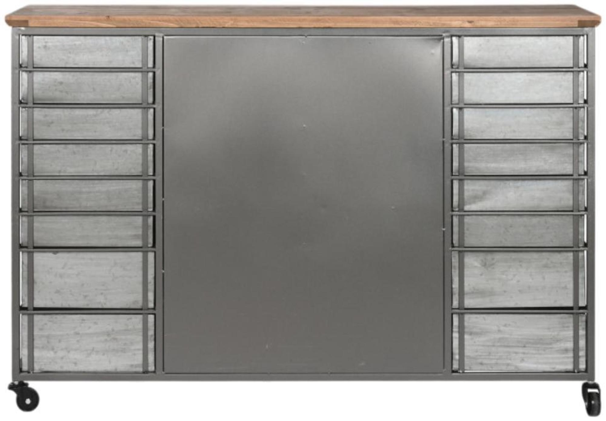 Product photograph of Vintage Natural Multi Drawer Wide Chest from Choice Furniture Superstore.