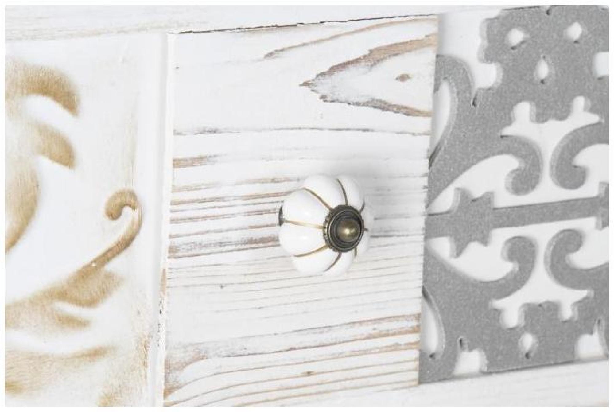 Product photograph of Hancrafted White 5 Drawer Narrow Chest from Choice Furniture Superstore.